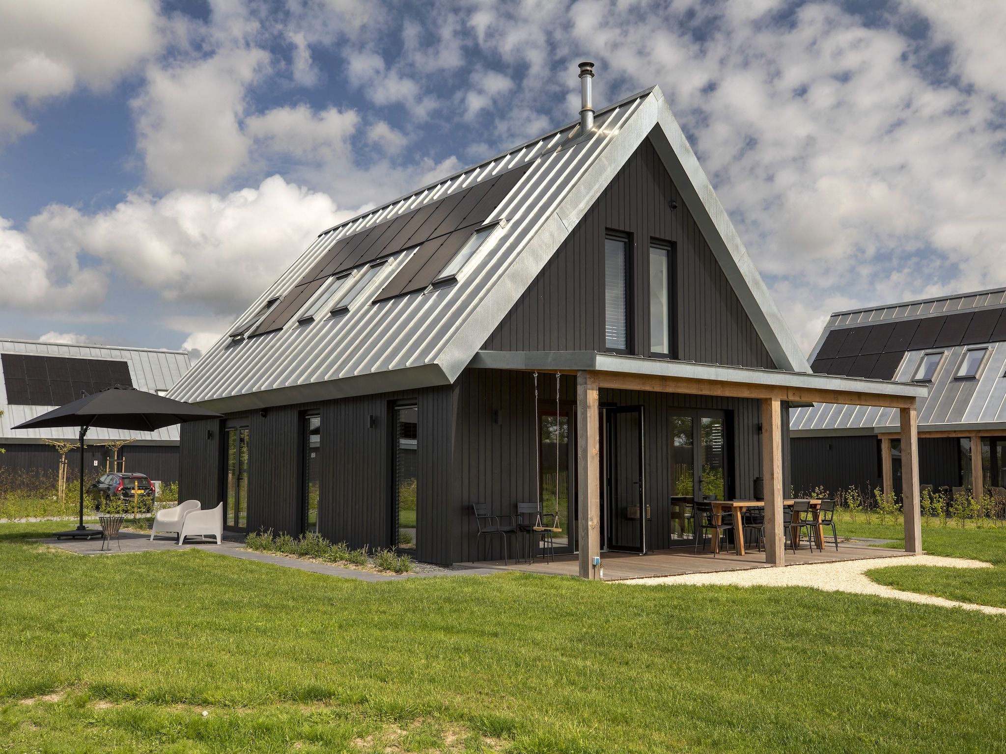 De buitenkant van Landgoed Eysinga State 7 in Sint Nicolaasga