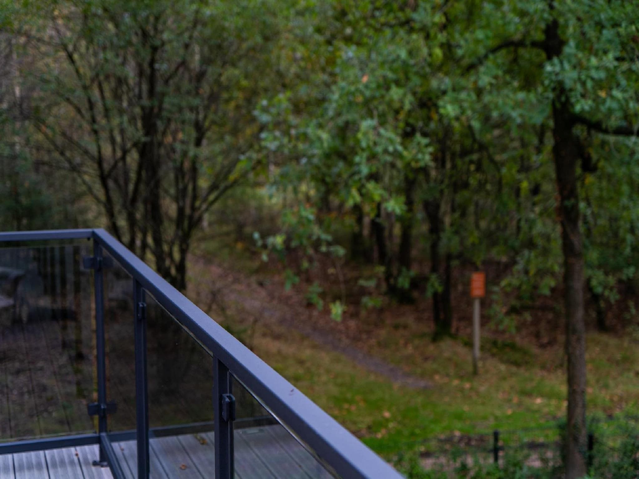 Het uitzicht vanaf Vakantiepark De Rimboe & De Woeste Hoogte 39 in Hoenderloo