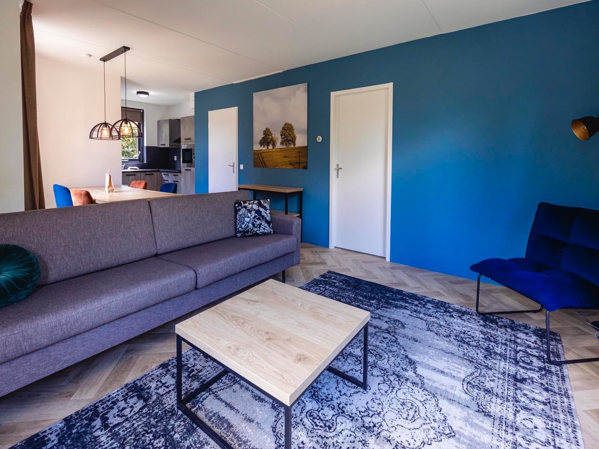 De woonkamer van Vakantiepark 't Broeckhuys 1 in Ewijk