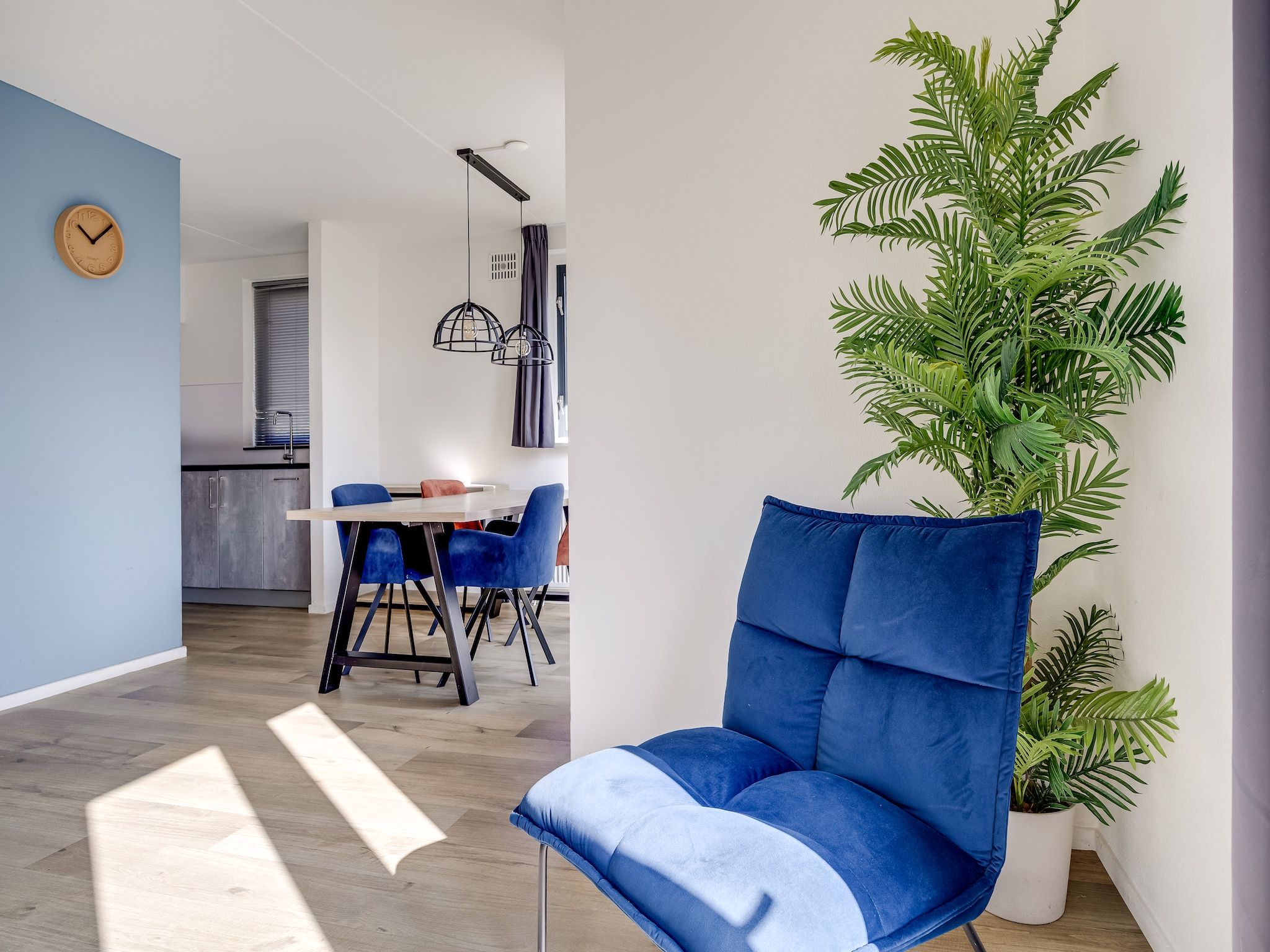 De eetkamer van Vakantiepark 't Broeckhuys 1 in Ewijk