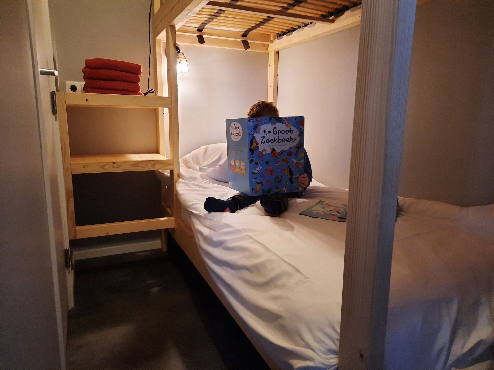 Een slaapkamer van Acker Lodges 2 in Ruinerwold