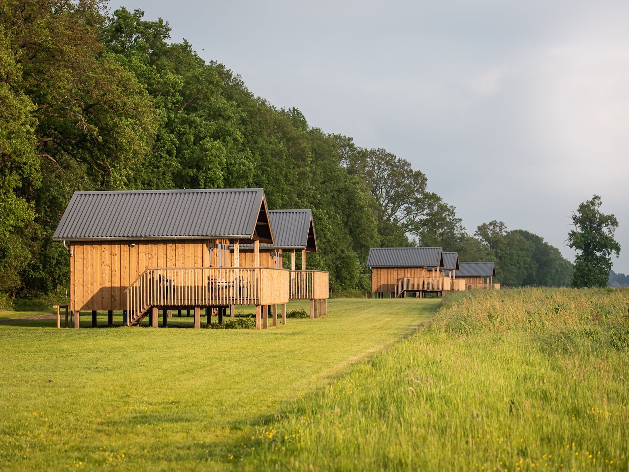 De buitenkant van Acker Lodges 2 in Ruinerwold