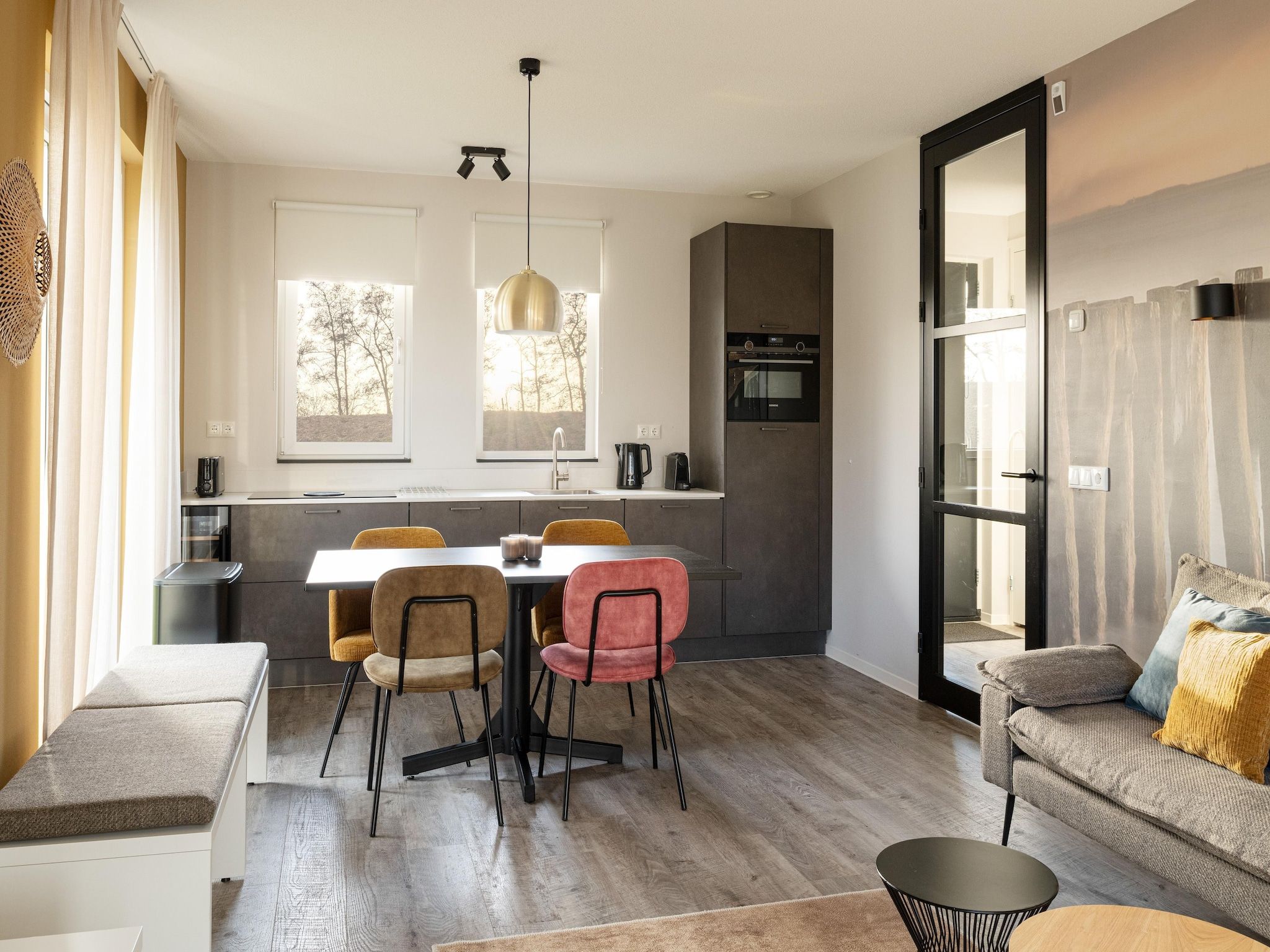 De keuken van Resort Nieuwvliet-Bad 1 in Nieuwvliet