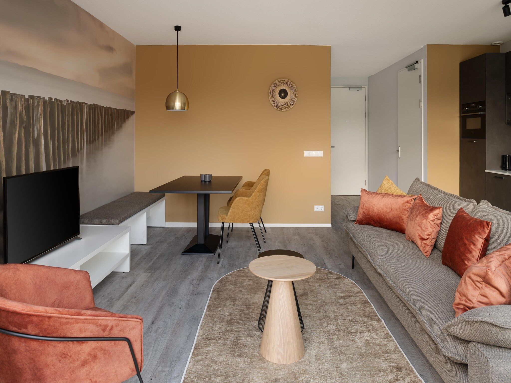 De woonkamer van Resort Nieuwvliet-Bad 2 in Nieuwvliet