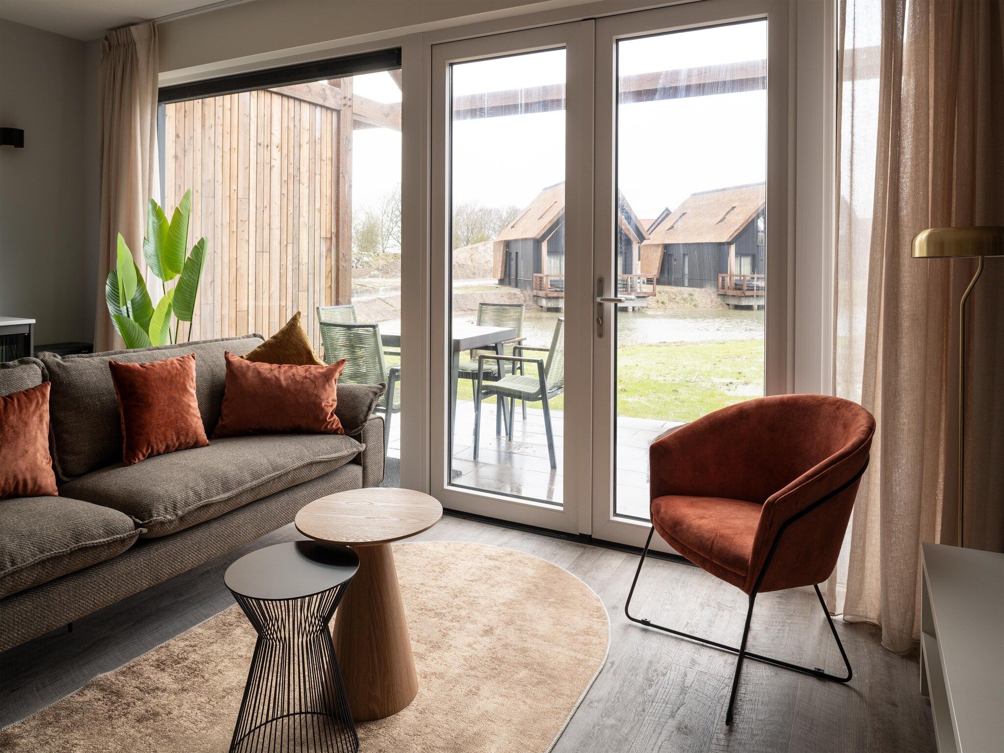 De woonkamer van Resort Nieuwvliet-Bad 2 in Nieuwvliet