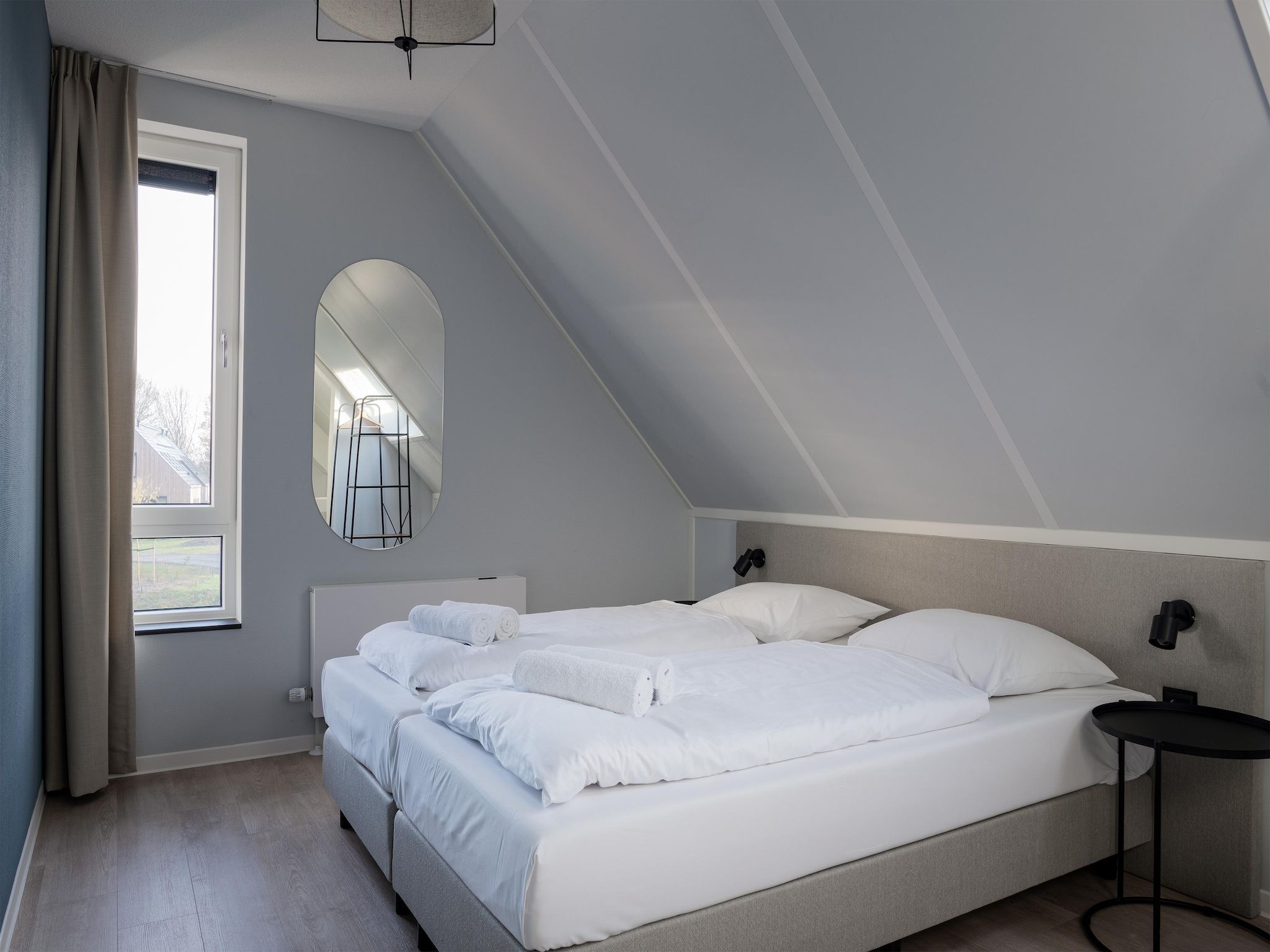 Een slaapkamer van Resort Nieuwvliet-Bad 3 in Nieuwvliet