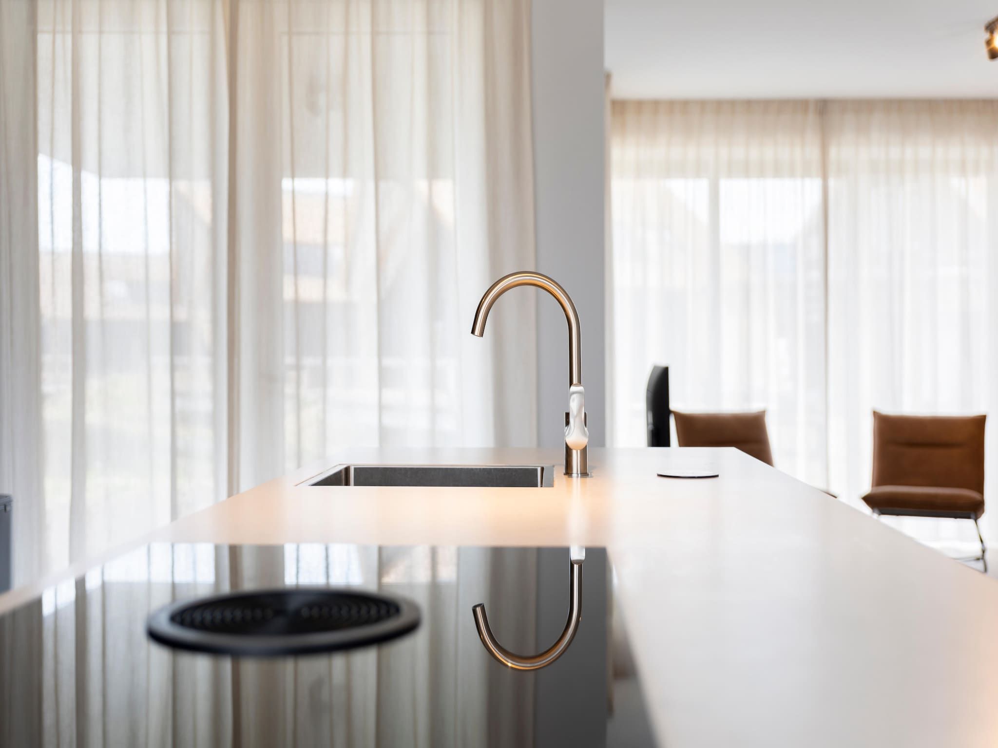 De keuken van Resort Nieuwvliet-Bad 3 in Nieuwvliet