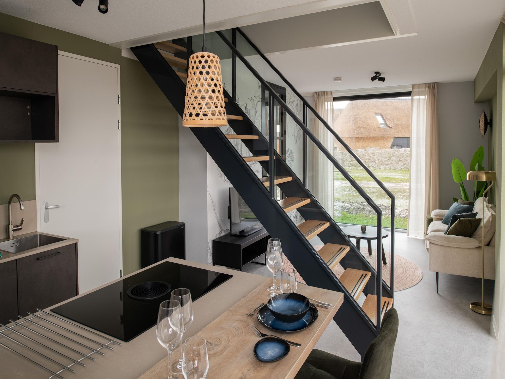 De woonkamer van Resort Nieuwvliet-Bad 5 in Nieuwvliet