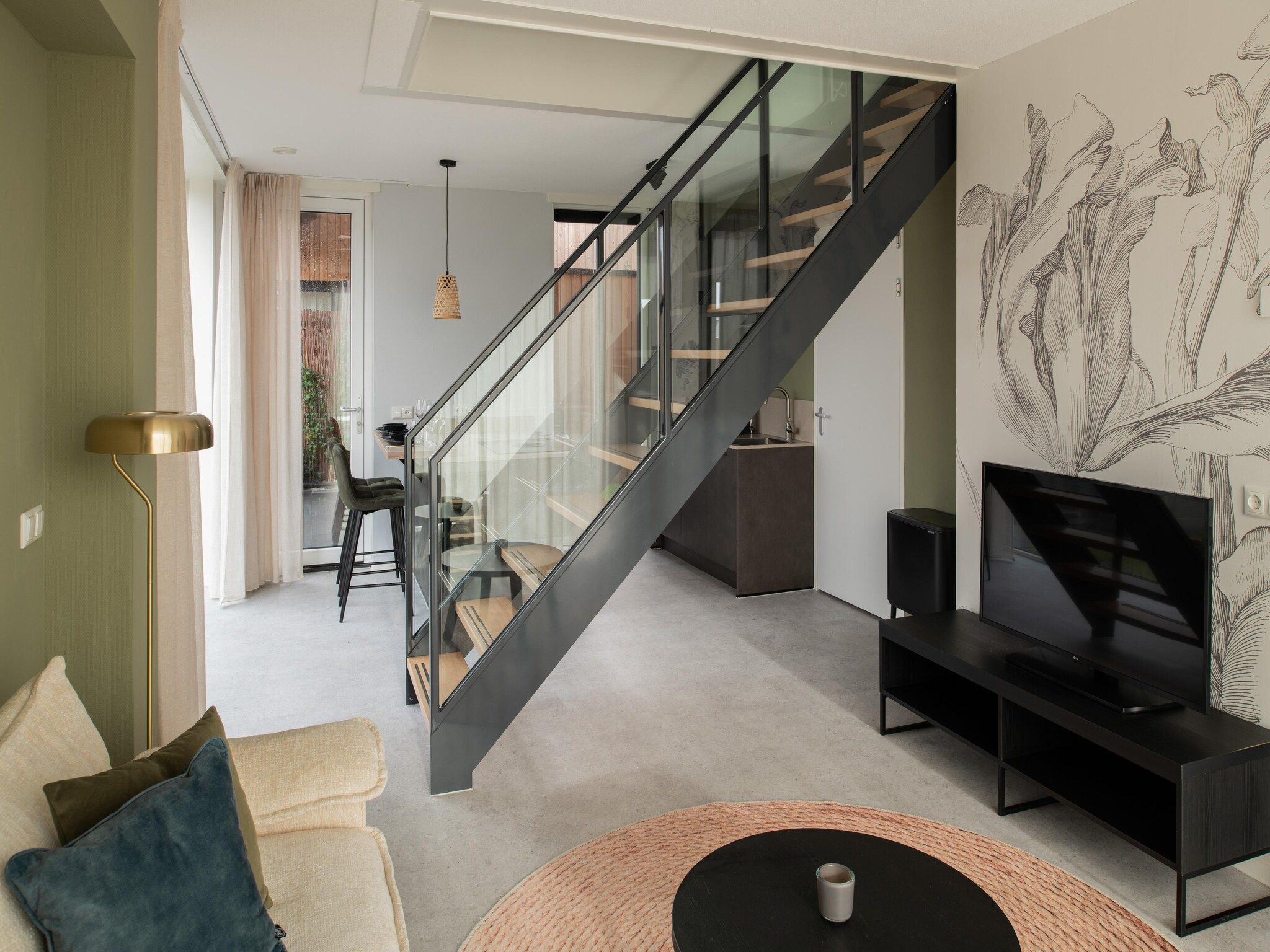 De woonkamer van Resort Nieuwvliet-Bad 5 in Nieuwvliet