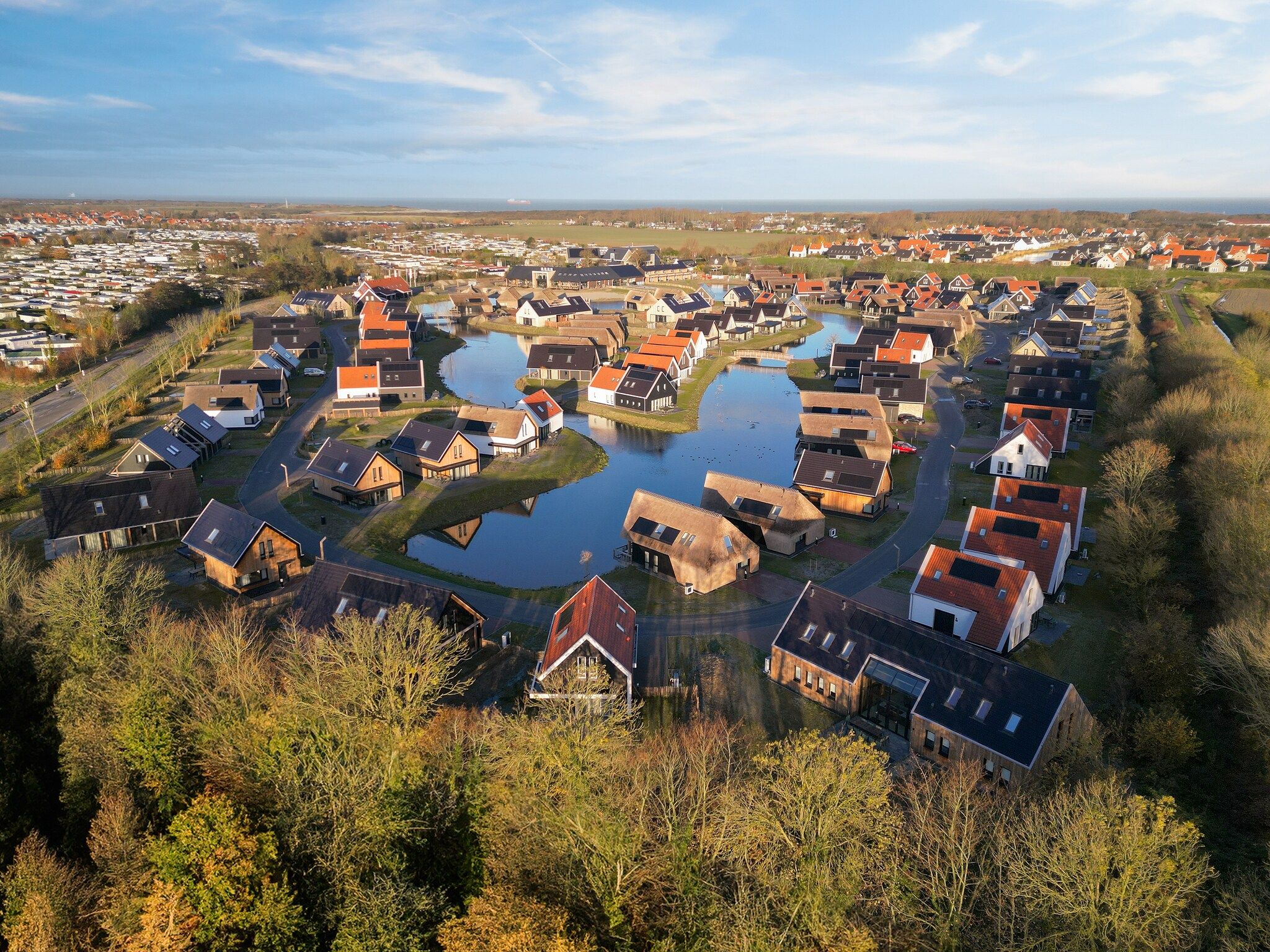 De buitenkant van Resort Nieuwvliet-Bad 6 in Nieuwvliet