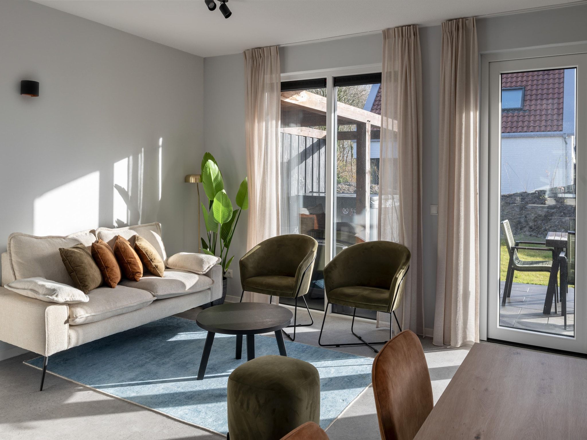 De woonkamer van Resort Nieuwvliet-Bad 6 in Nieuwvliet