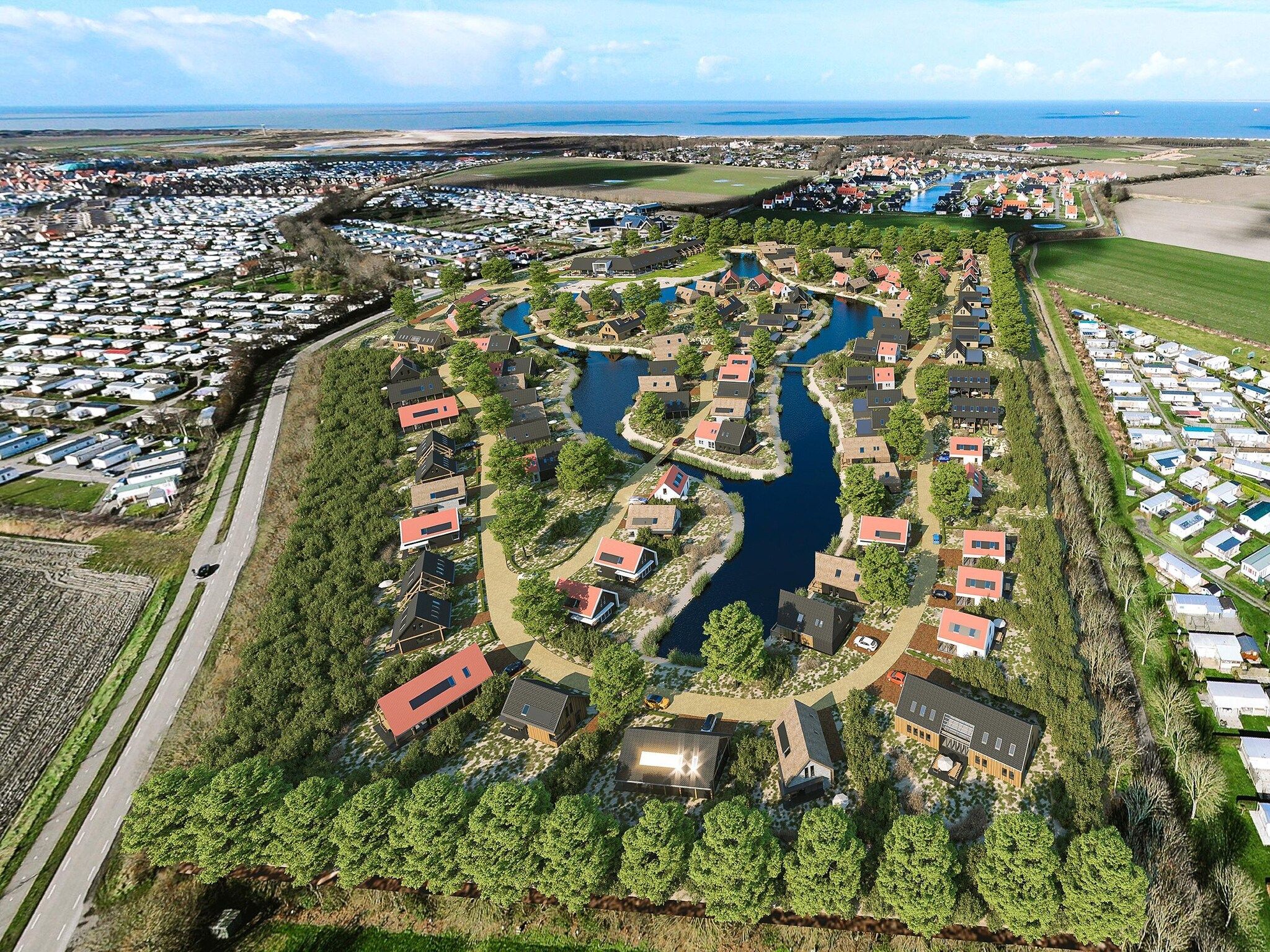 De buitenkant van Resort Nieuwvliet-Bad 7 in Nieuwvliet