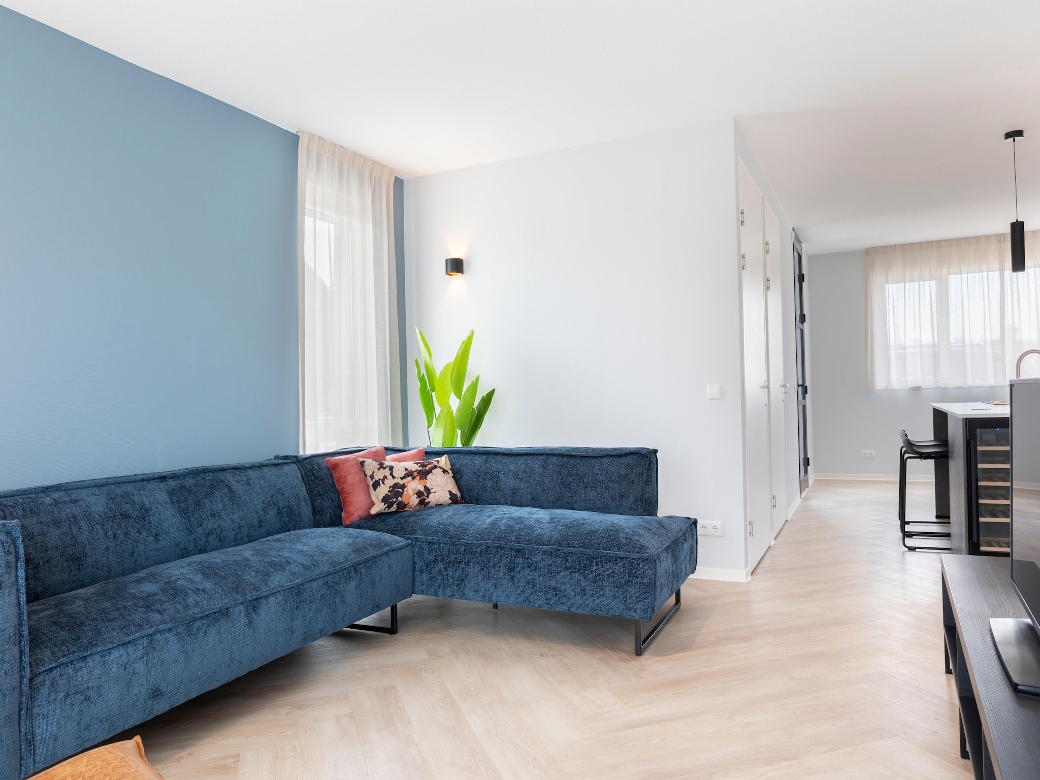 De woonkamer van Resort Nieuwvliet-Bad 7 in Nieuwvliet