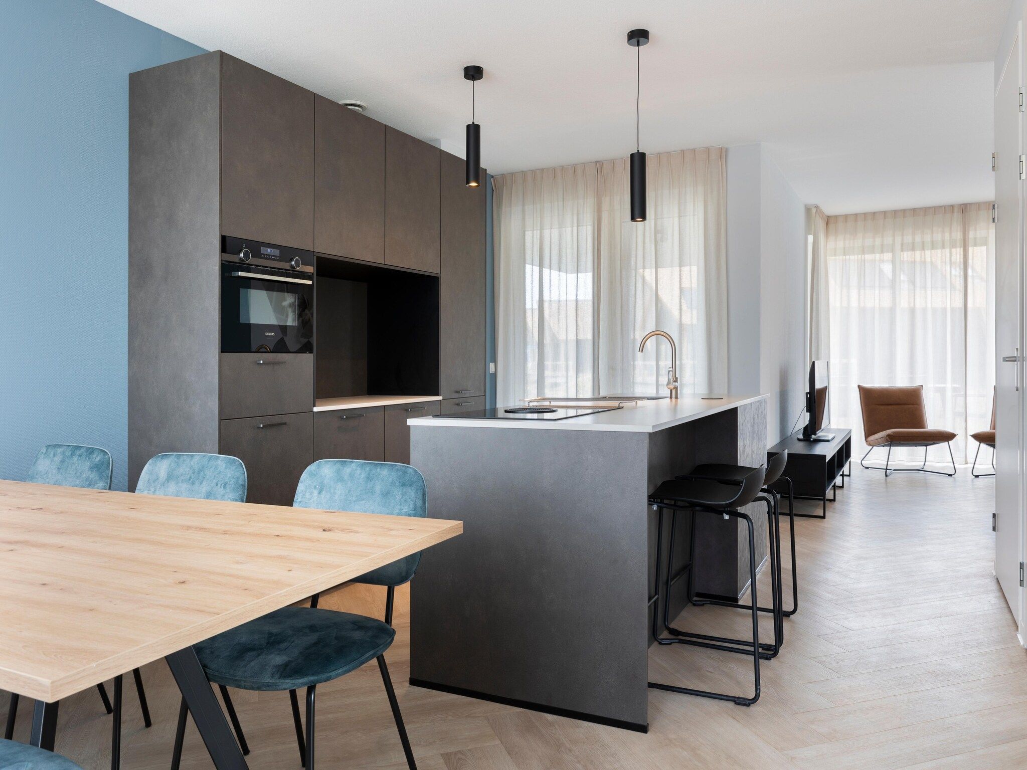 De keuken van Resort Nieuwvliet-Bad 7 in Nieuwvliet