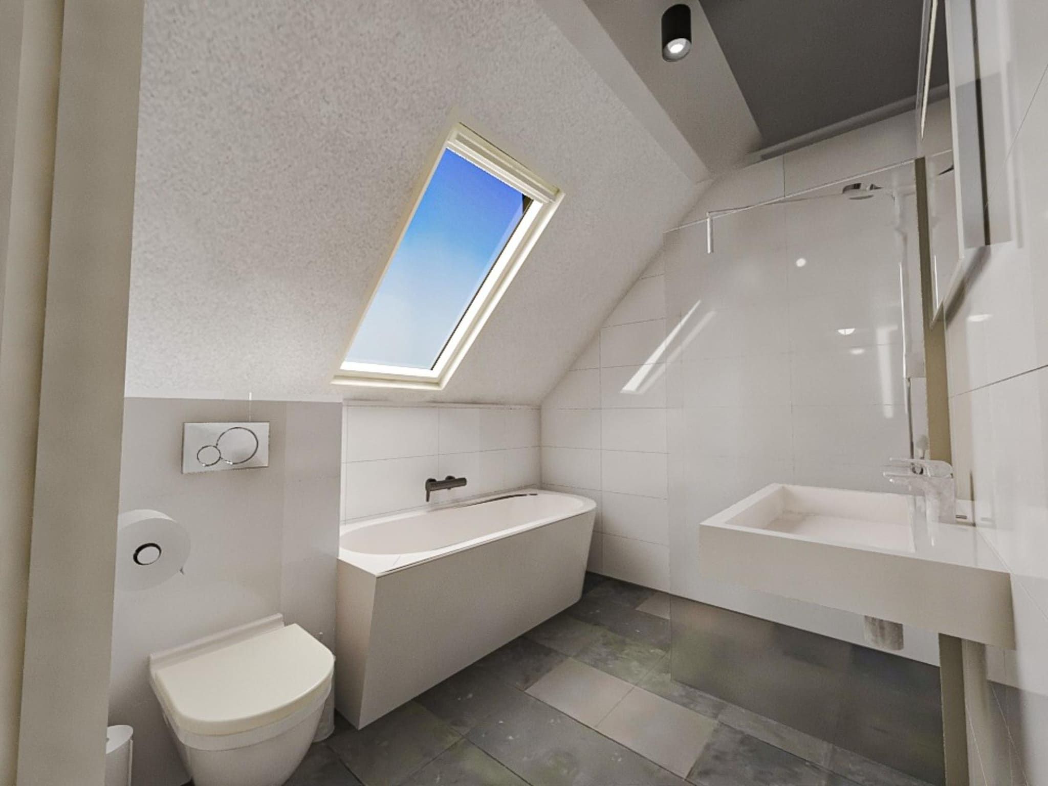 De badkamer van Resort Nieuwvliet-Bad 8 in Nieuwvliet