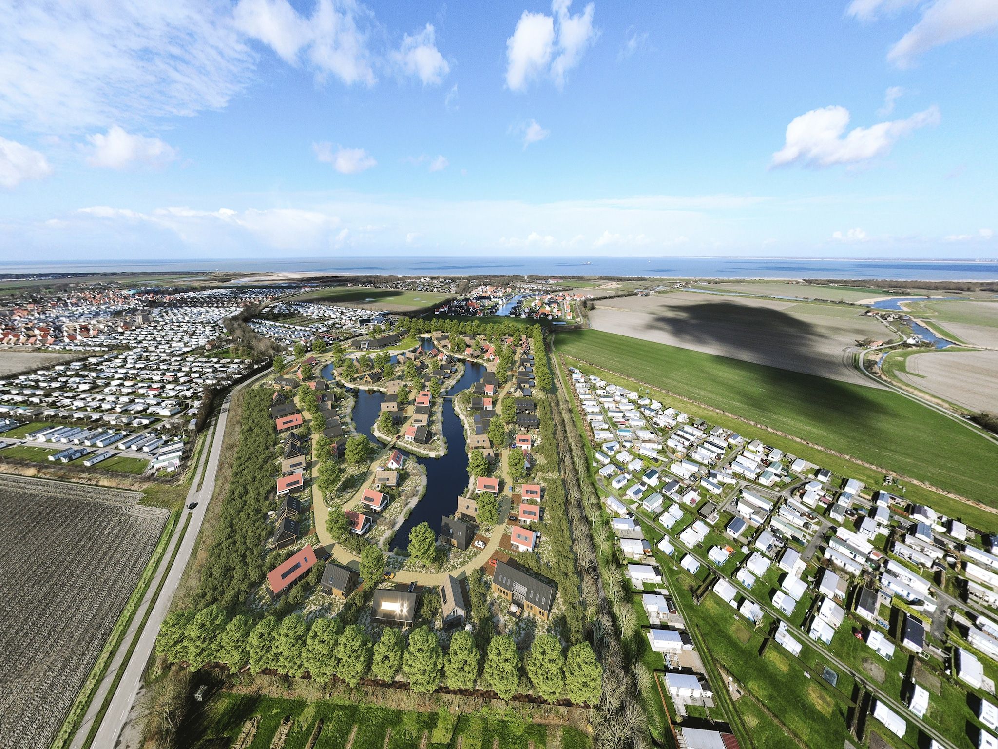De buitenkant van Resort Nieuwvliet-Bad 8 in Nieuwvliet