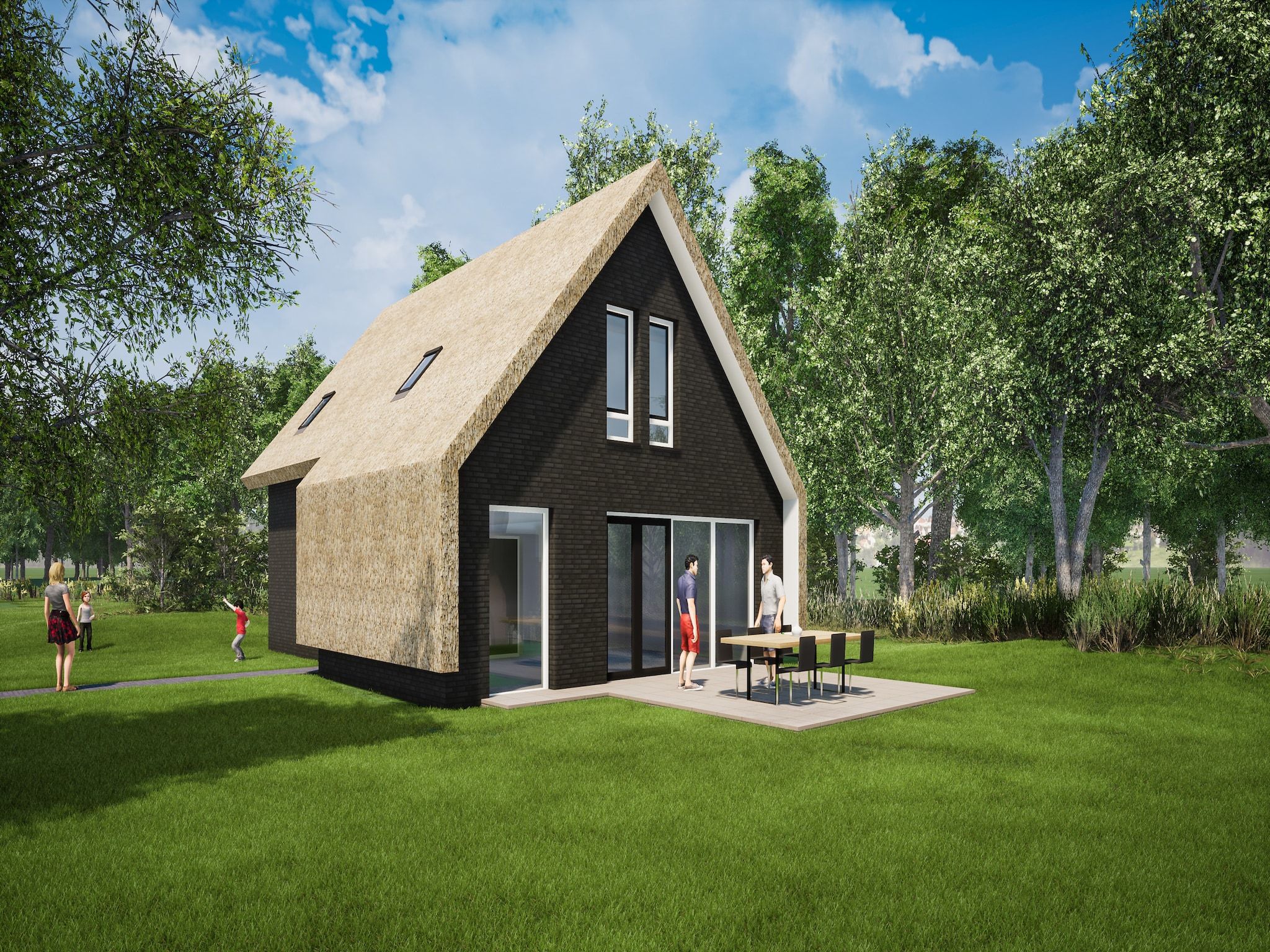 De buitenkant van Resort Nieuwvliet-Bad 8 in Nieuwvliet