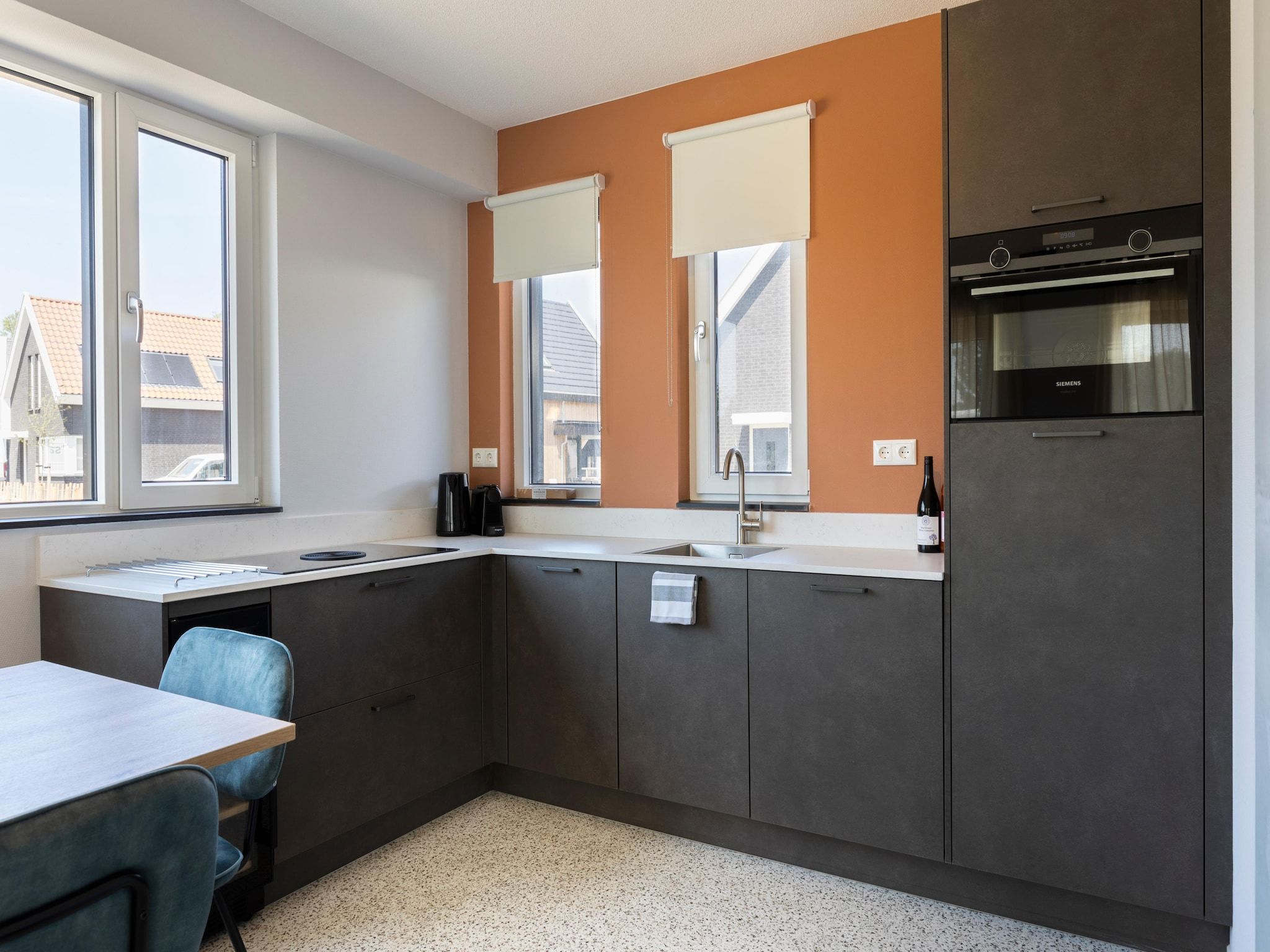 De keuken van Resort Nieuwvliet-Bad 10 in Nieuwvliet