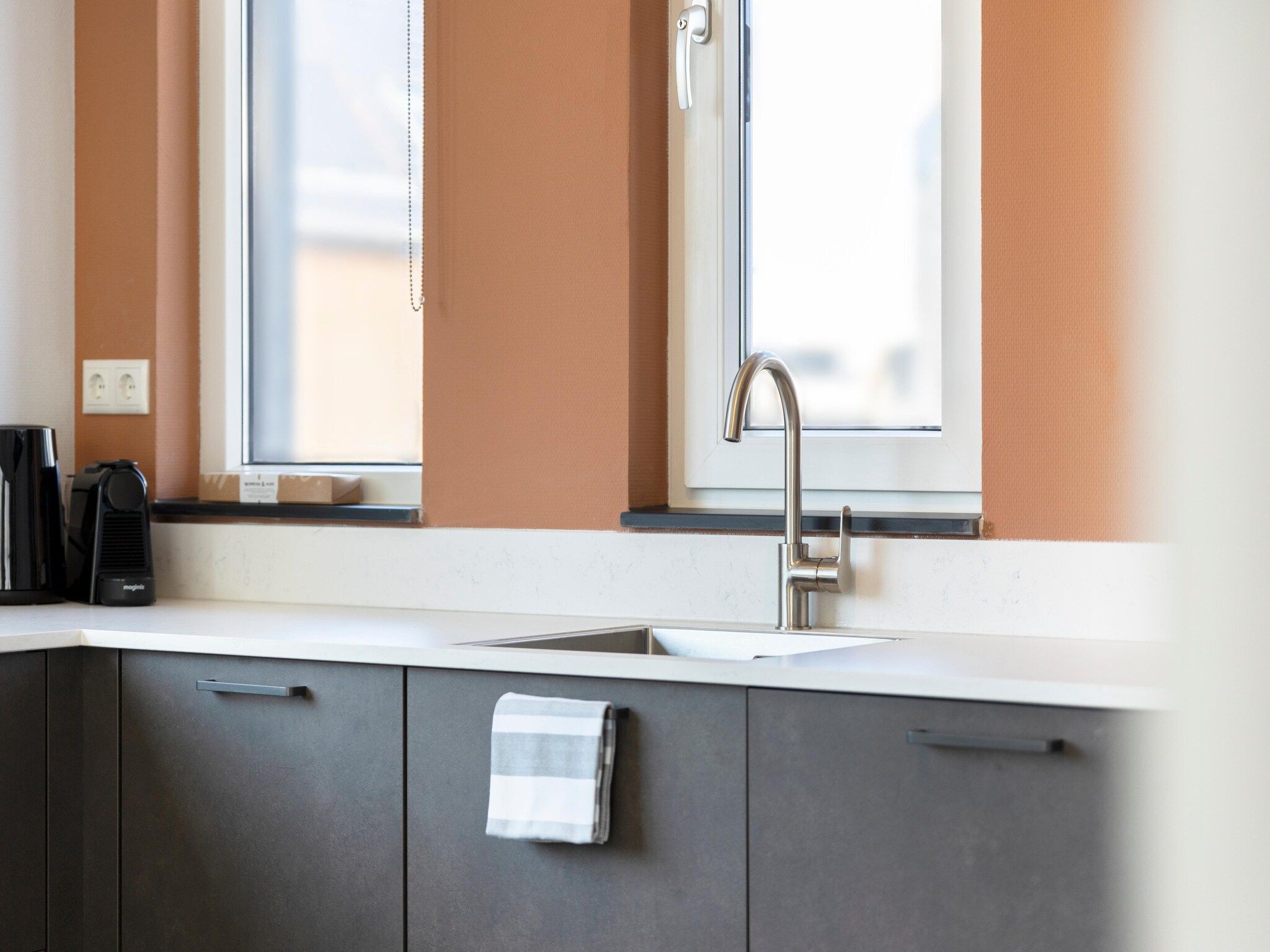 De keuken van Resort Nieuwvliet-Bad 10 in Nieuwvliet