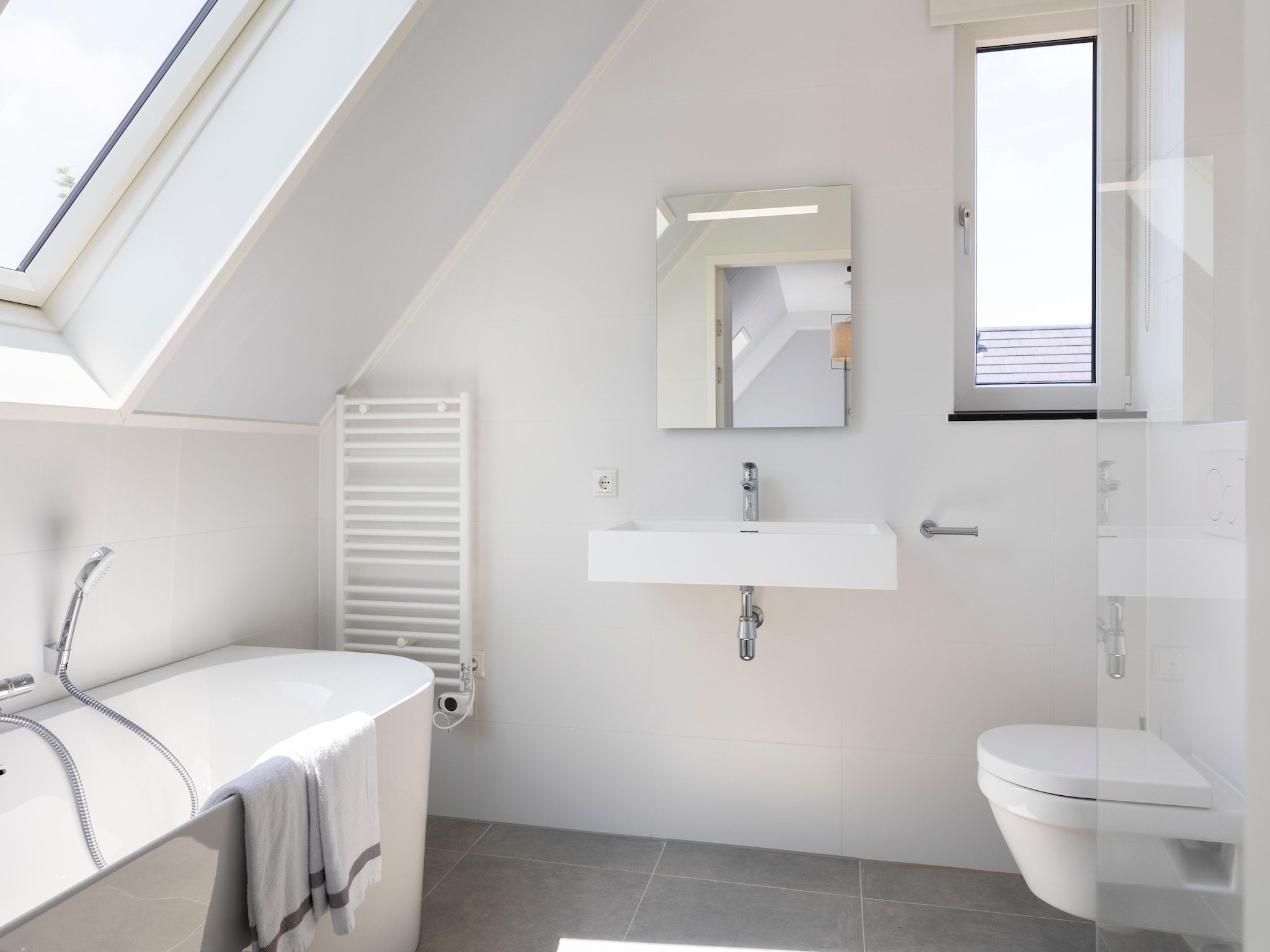 De badkamer van Resort Nieuwvliet-Bad 10 in Nieuwvliet