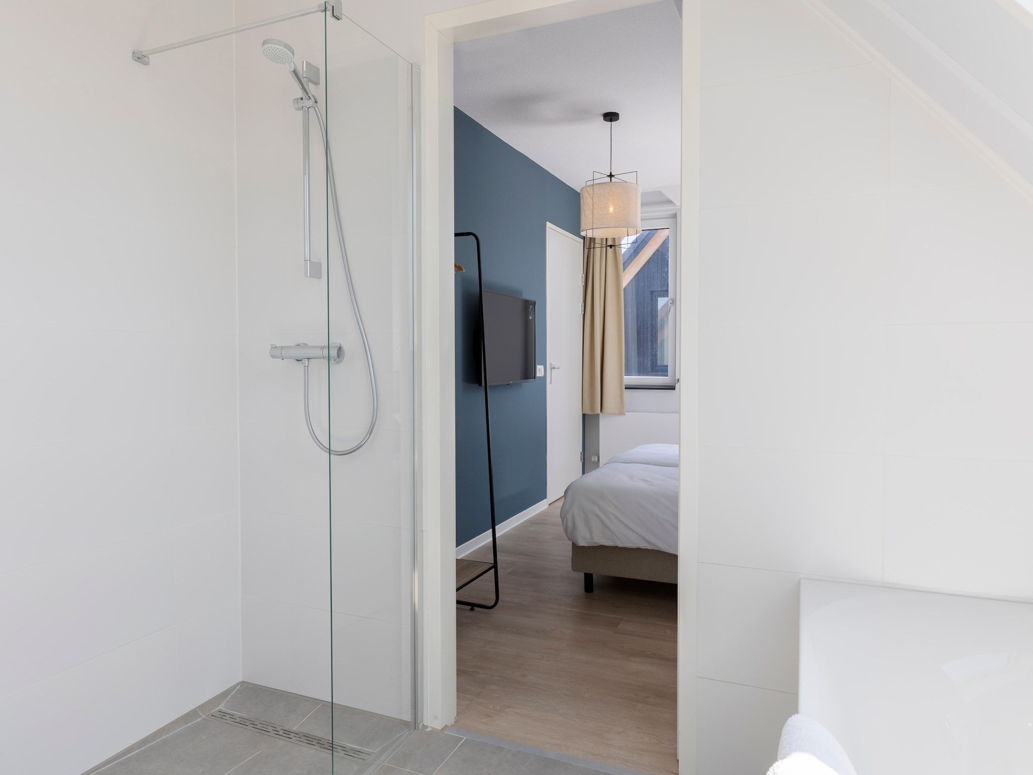 De badkamer van Resort Nieuwvliet-Bad 10 in Nieuwvliet