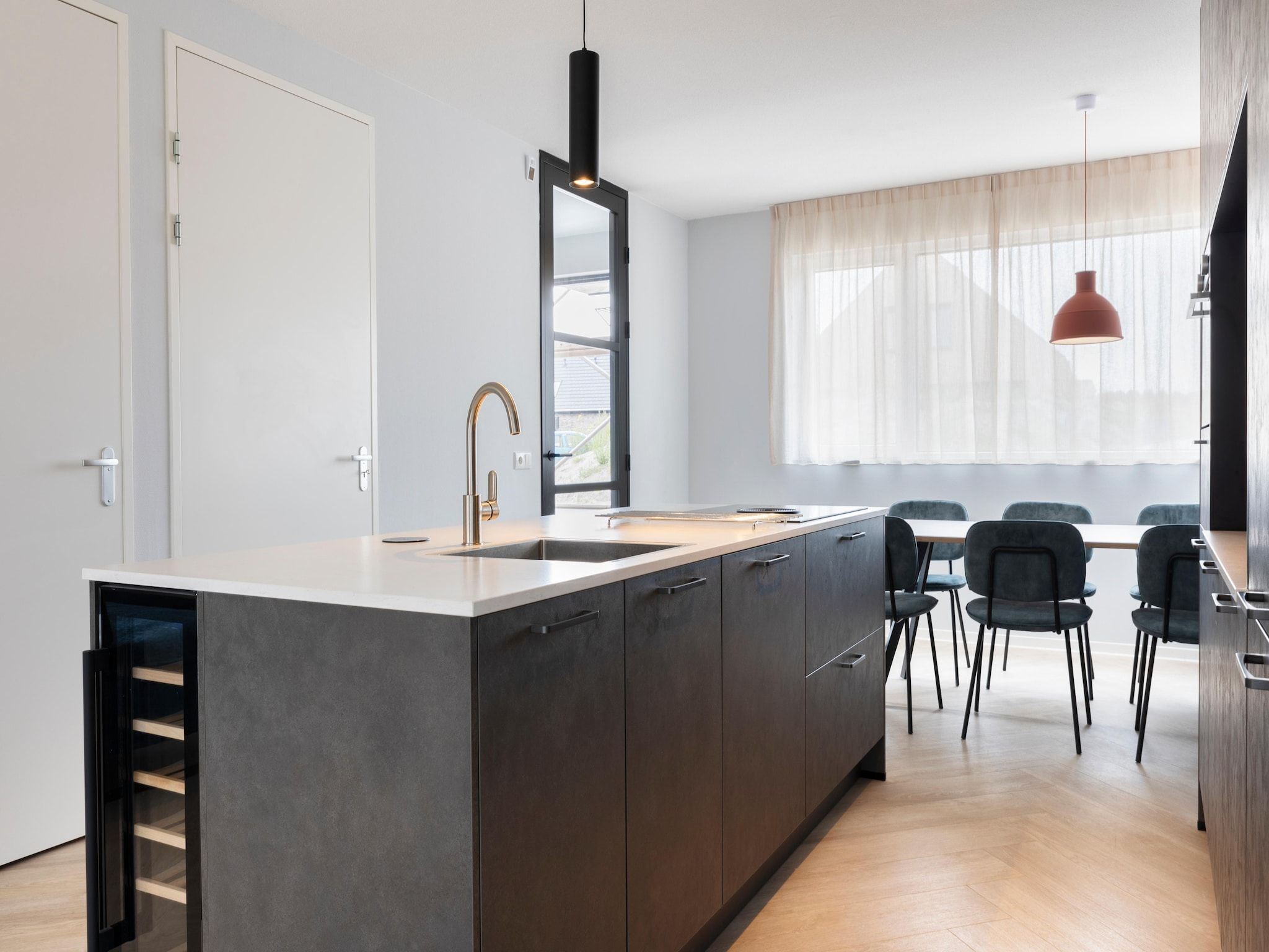 De keuken van Resort Nieuwvliet-Bad 11 in Nieuwvliet