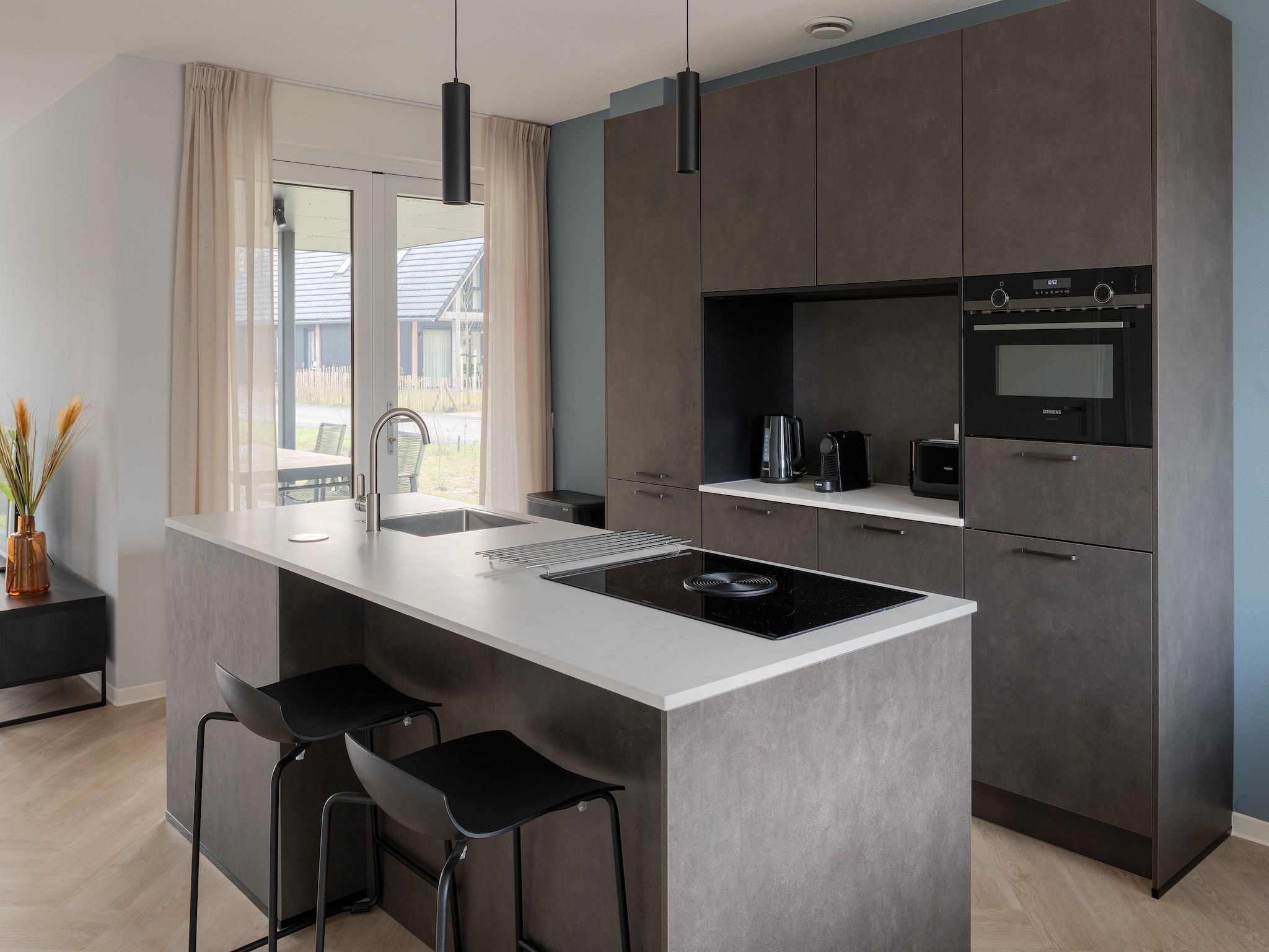 De keuken van Resort Nieuwvliet-Bad 11 in Nieuwvliet