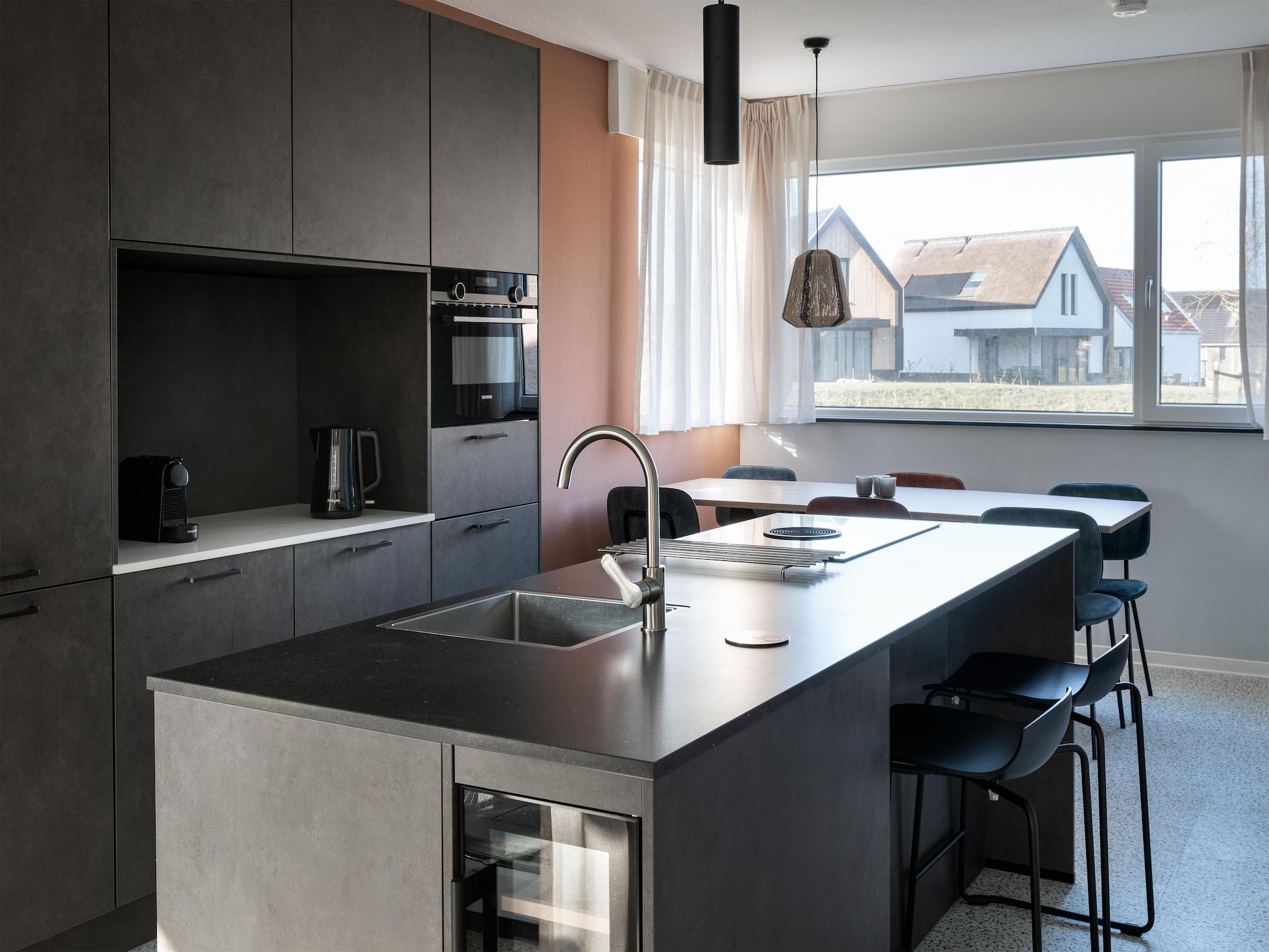 De keuken van Resort Nieuwvliet-Bad 11 in Nieuwvliet