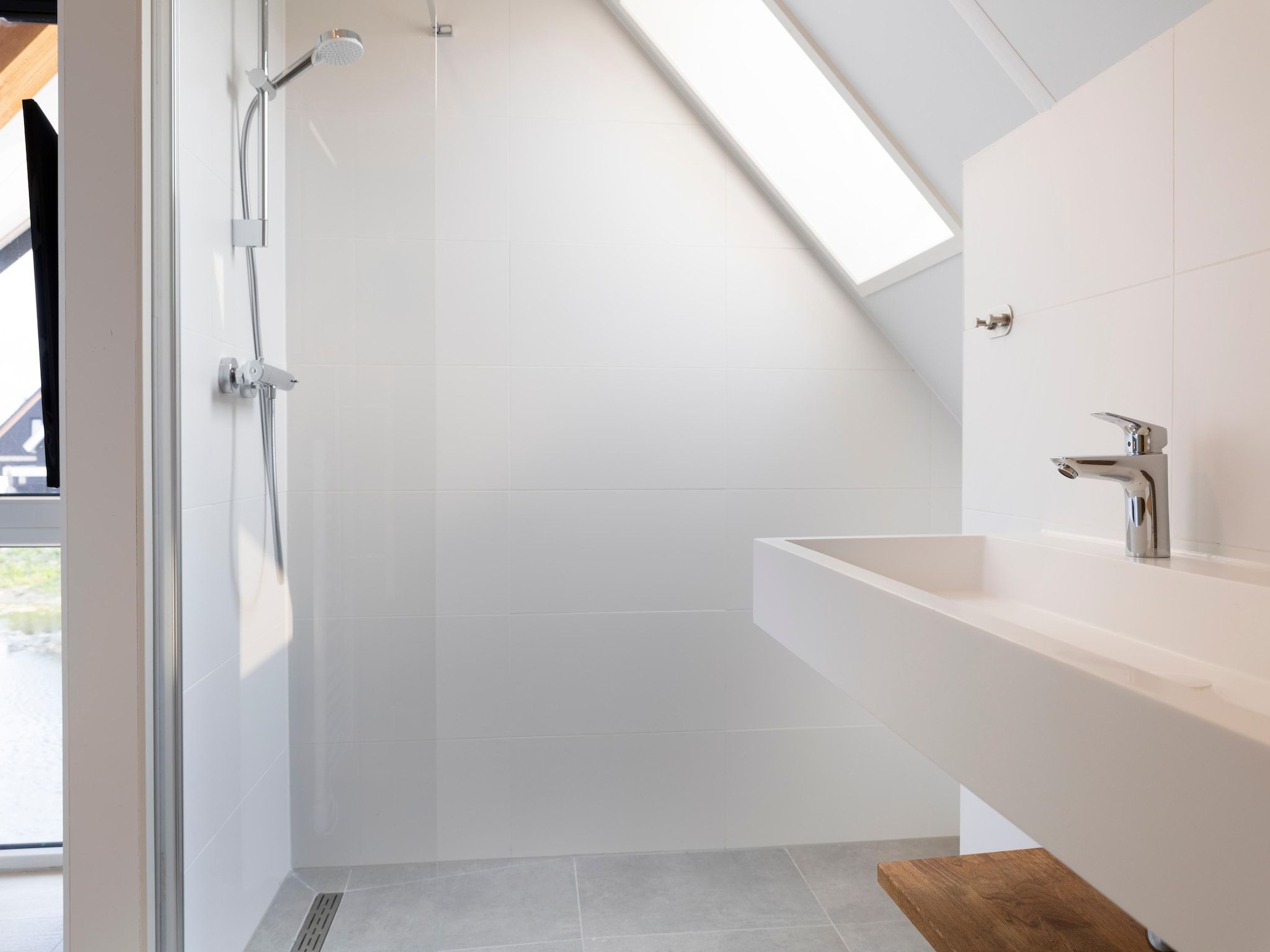 De badkamer van Resort Nieuwvliet-Bad 13 in Nieuwvliet