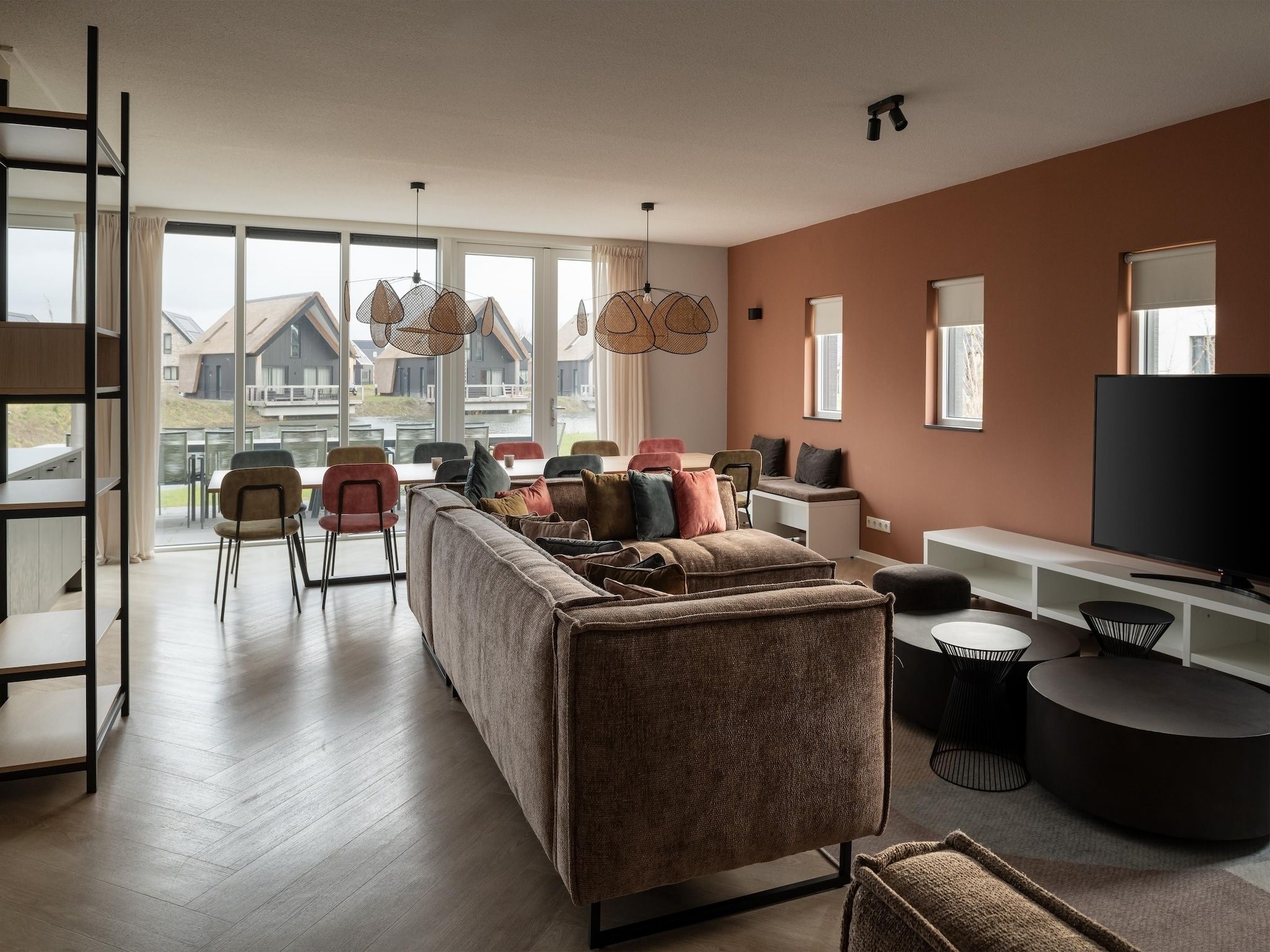 De woonkamer van Resort Nieuwvliet-Bad 18 in Nieuwvliet