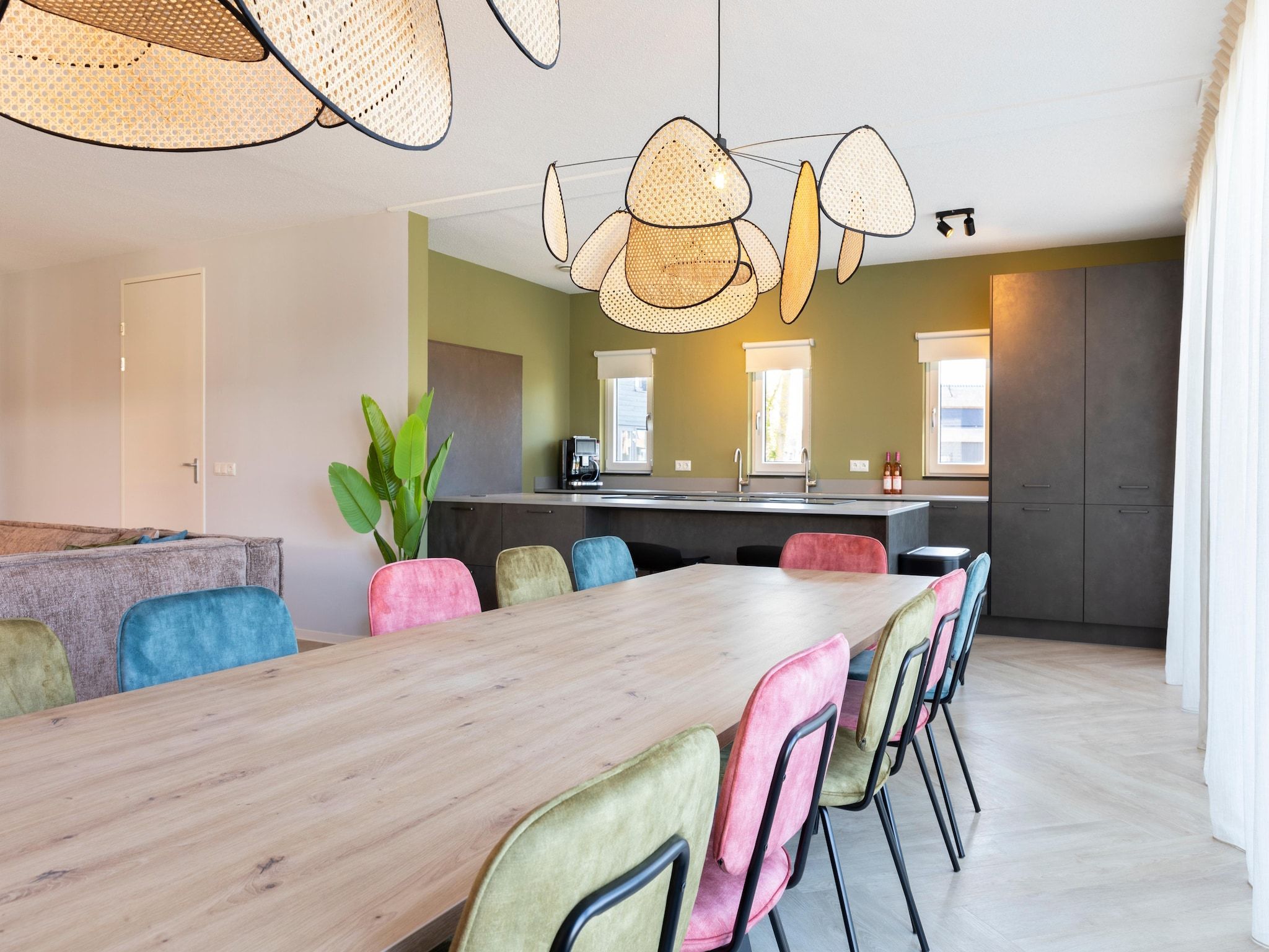 De woonkamer van Resort Nieuwvliet-Bad 19 in Nieuwvliet