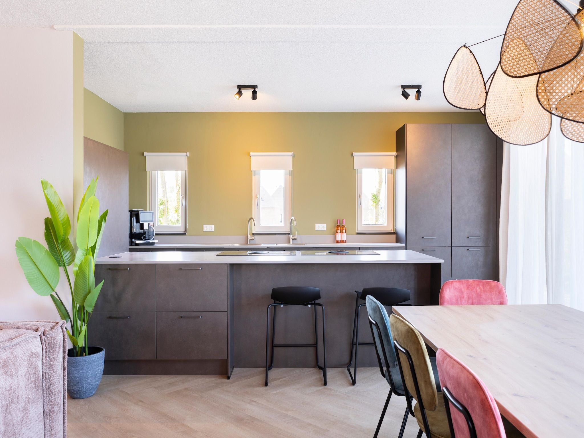 De keuken van Resort Nieuwvliet-Bad 19 in Nieuwvliet