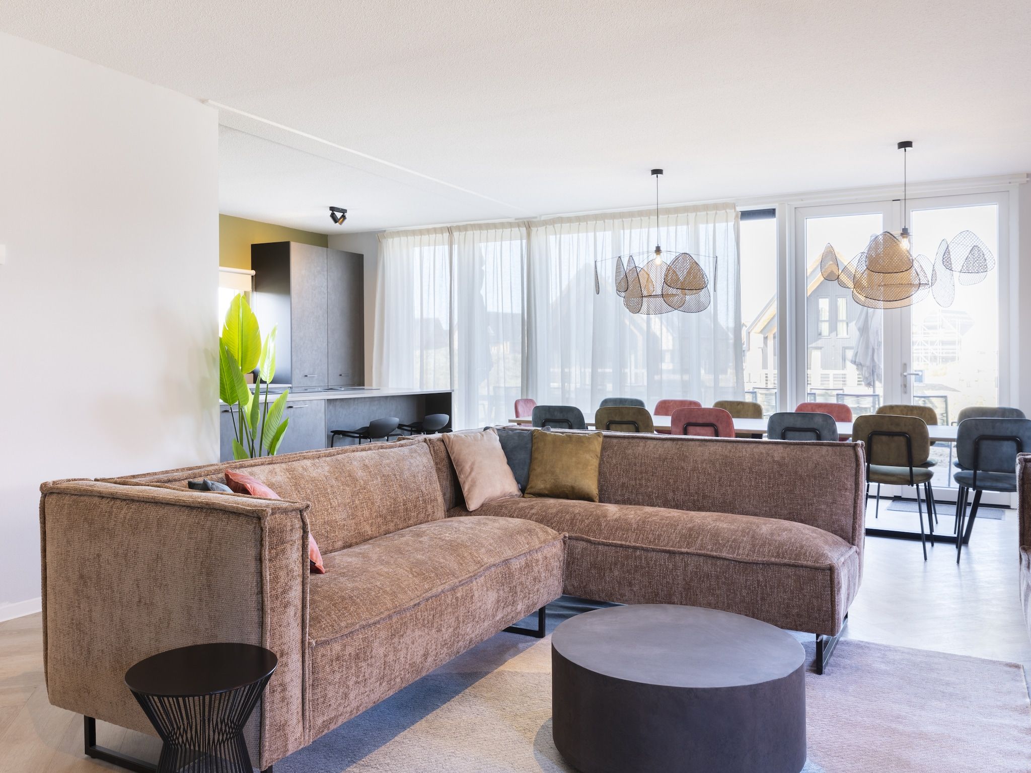 De woonkamer van Resort Nieuwvliet-Bad 19 in Nieuwvliet