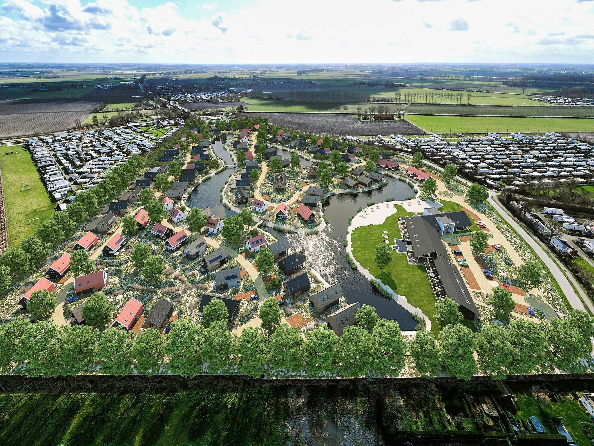 De buitenkant van Resort Nieuwvliet-Bad 20 in Nieuwvliet