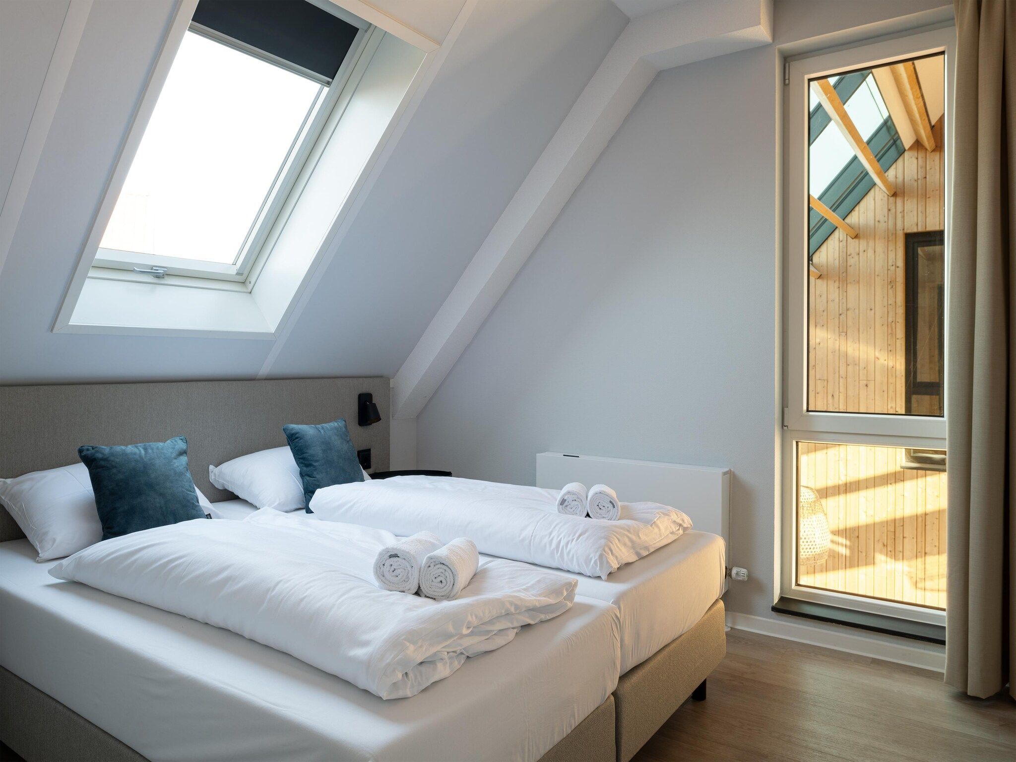 Een slaapkamer van Resort Nieuwvliet-Bad 20 in Nieuwvliet