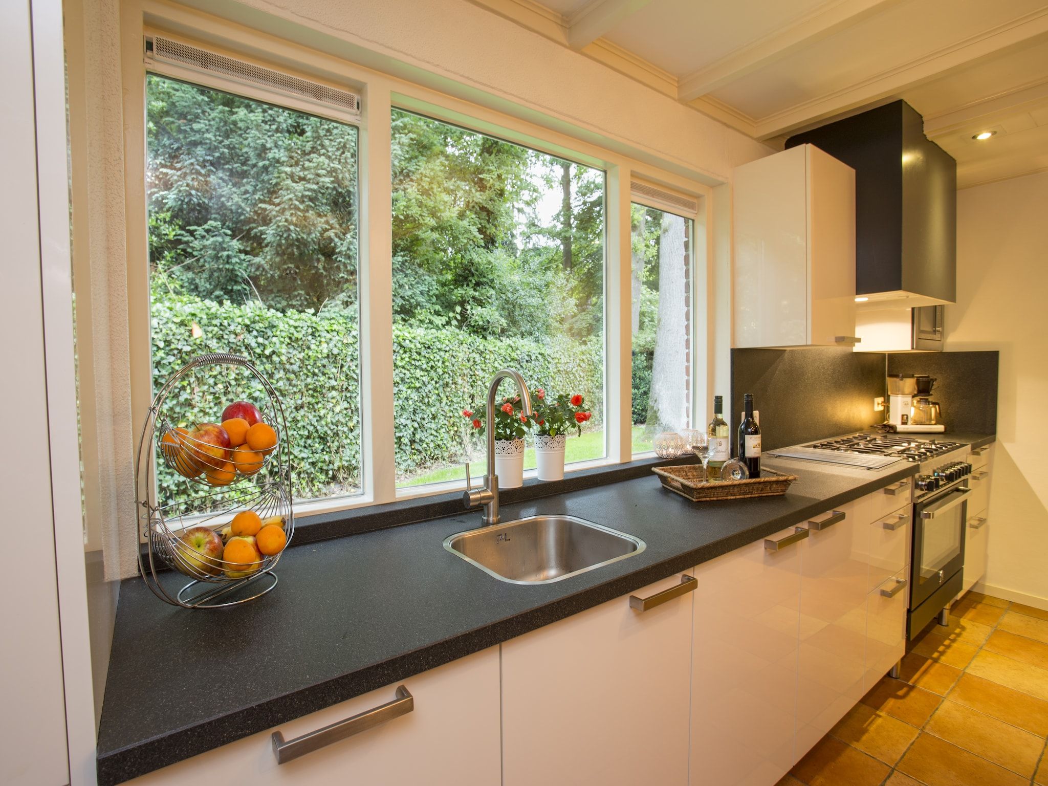 De keuken van De Familieboerderij in Losser