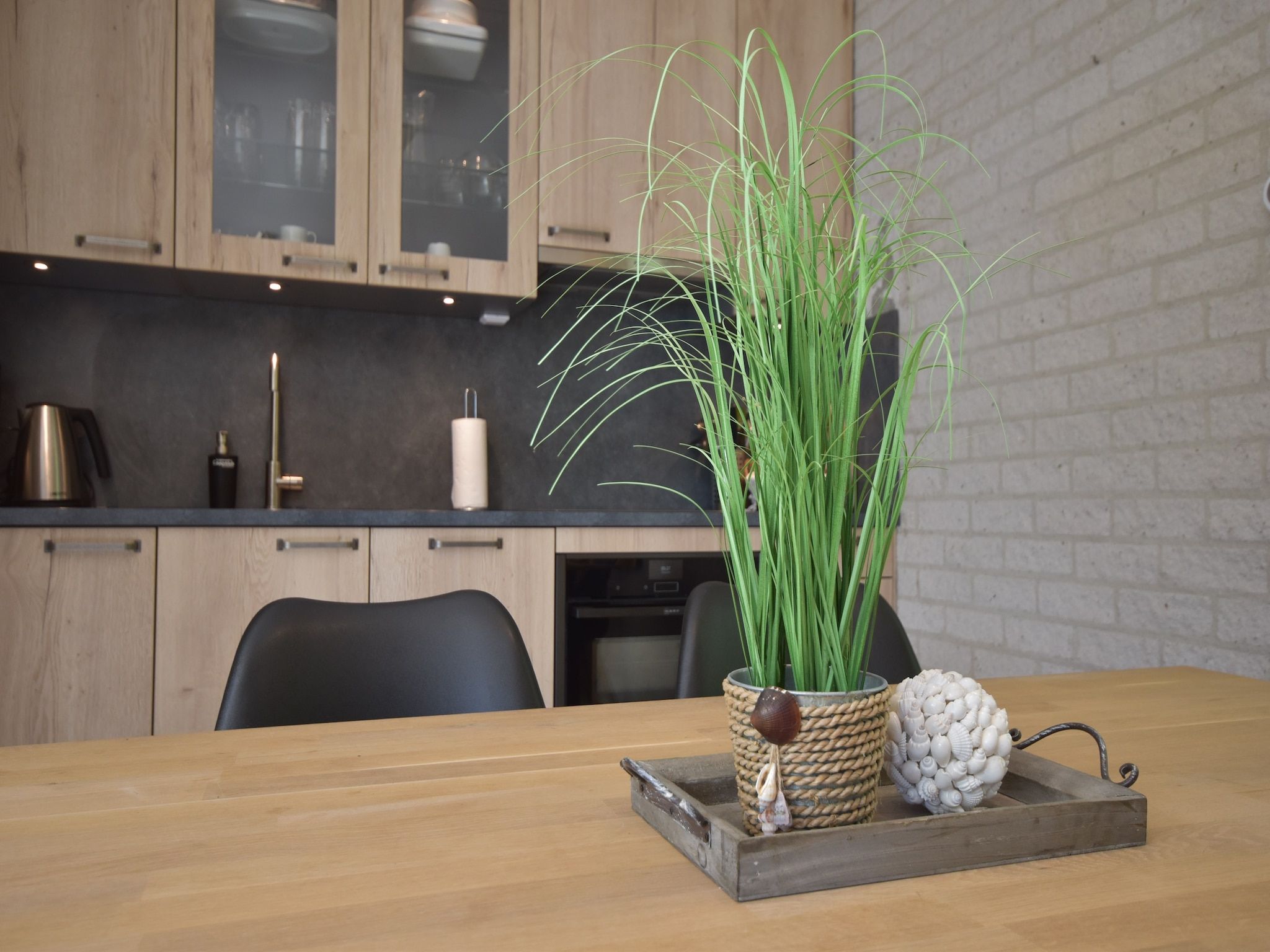 De keuken van Bungalowpark Campanula 3 in St. Maartenszee