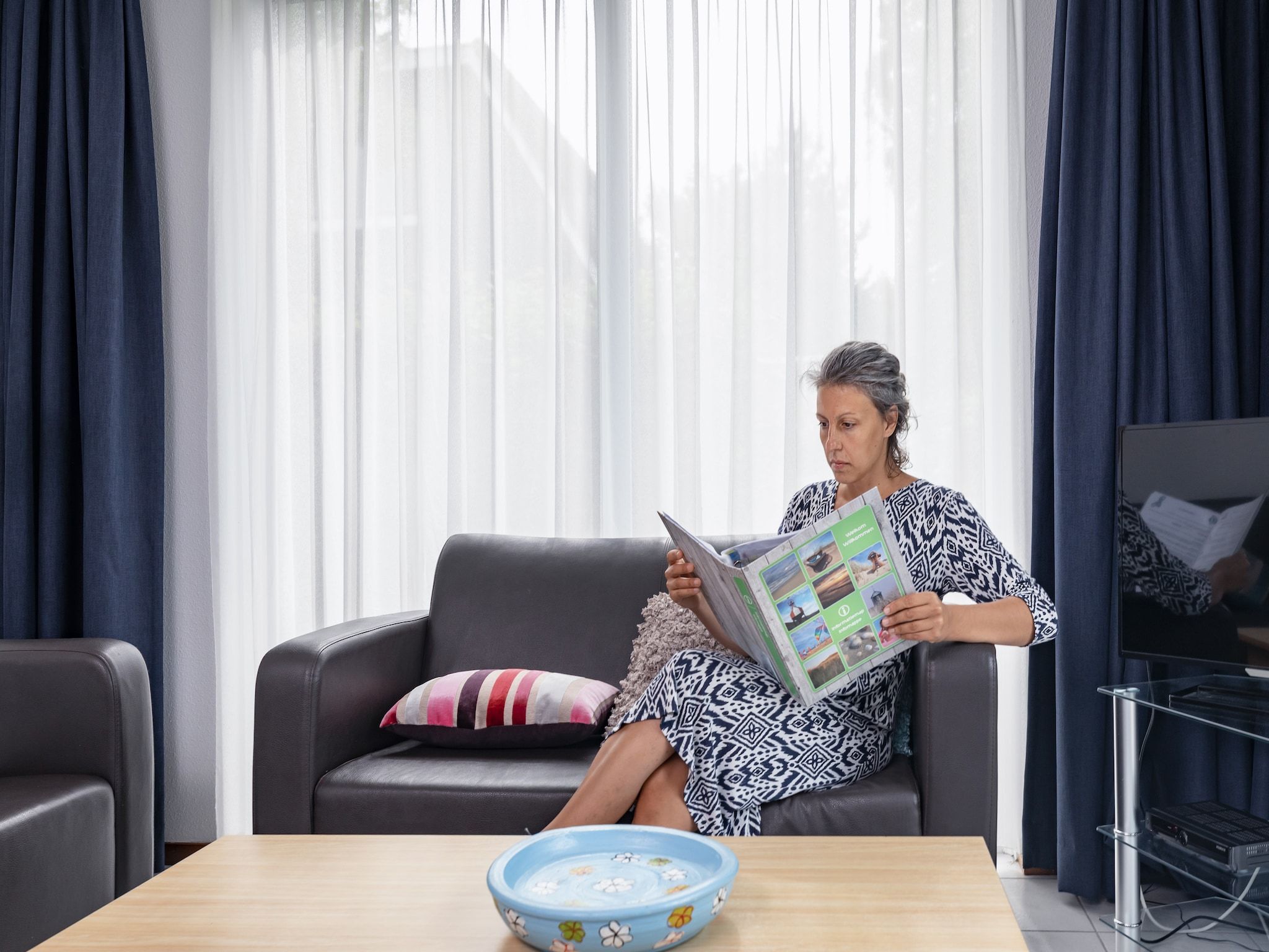 De woonkamer van Bungalowpark Campanula 5 in St. Maartenszee