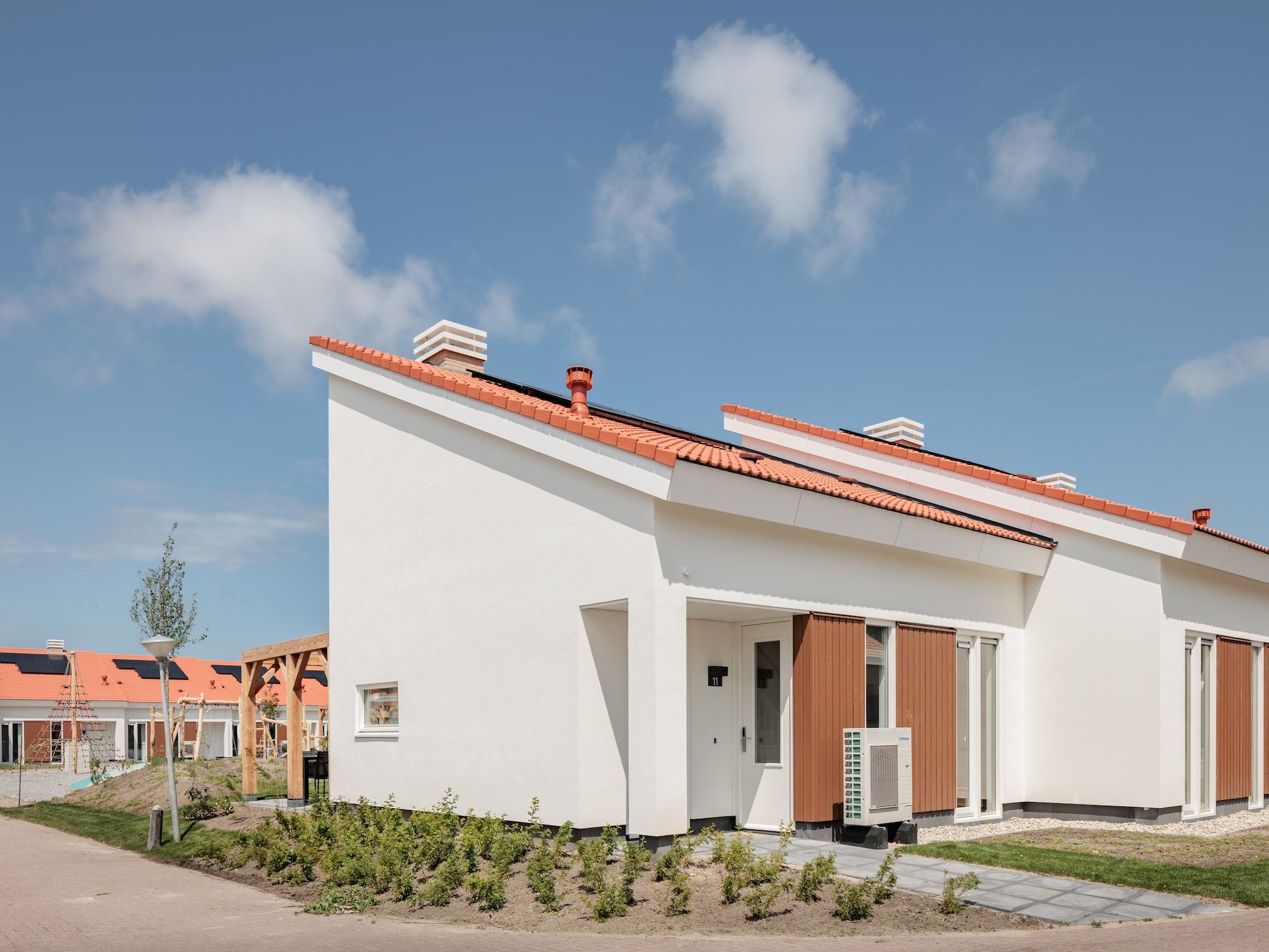 De buitenkant van Duinresort Dunimar 3 in Noordwijkerhout