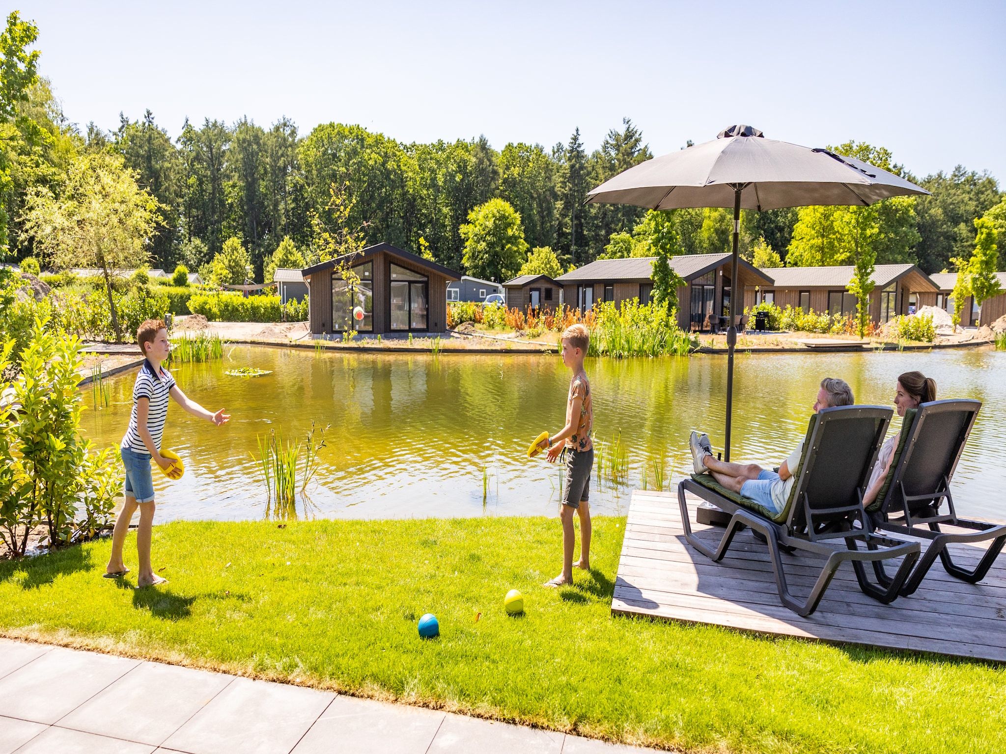 Parkfaciliteiten bij Vakantiepark Molenvelden 8 in Veldhoven