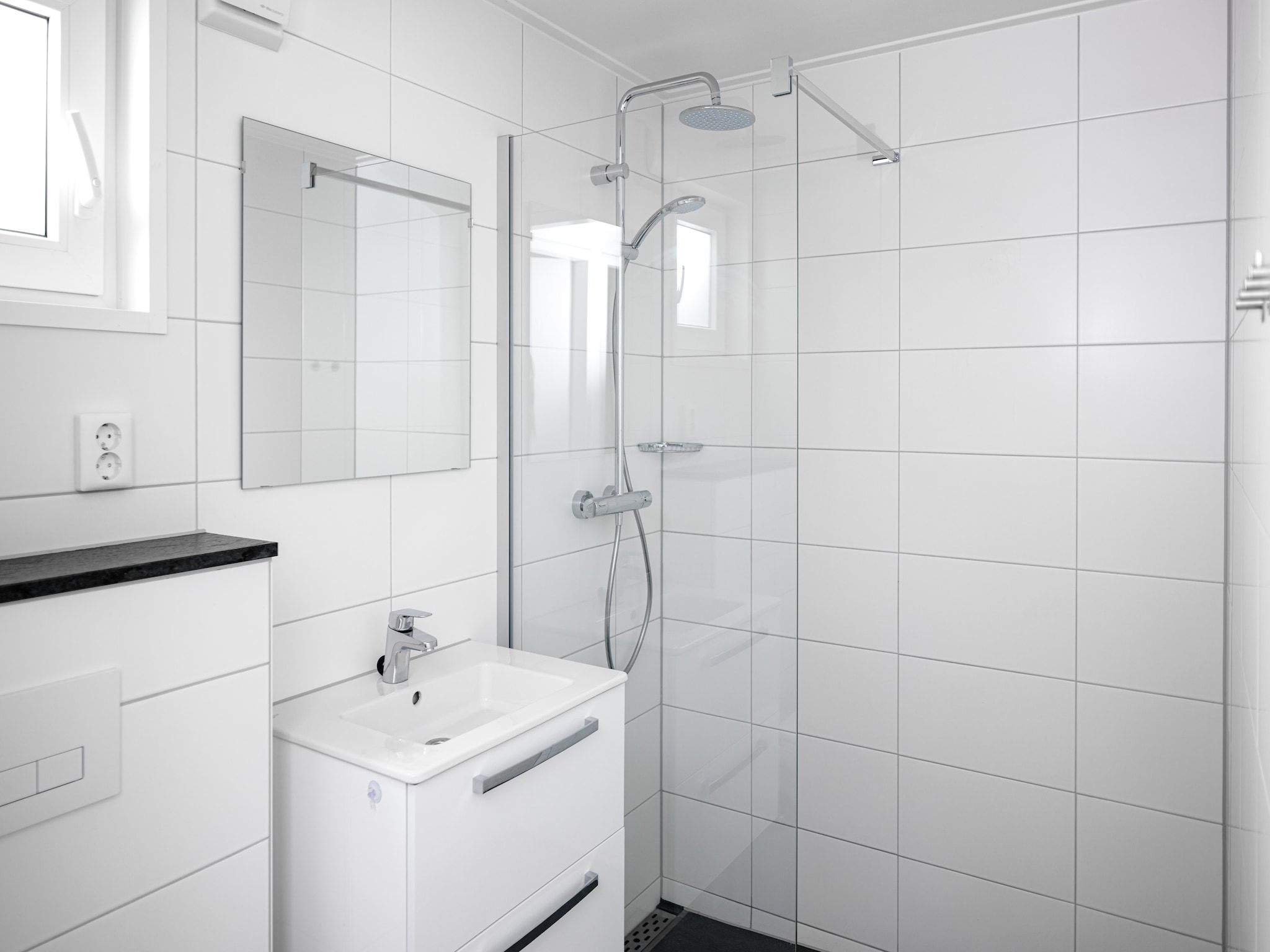 De badkamer van Vakantiepark Schaijk 11 in Schaijk