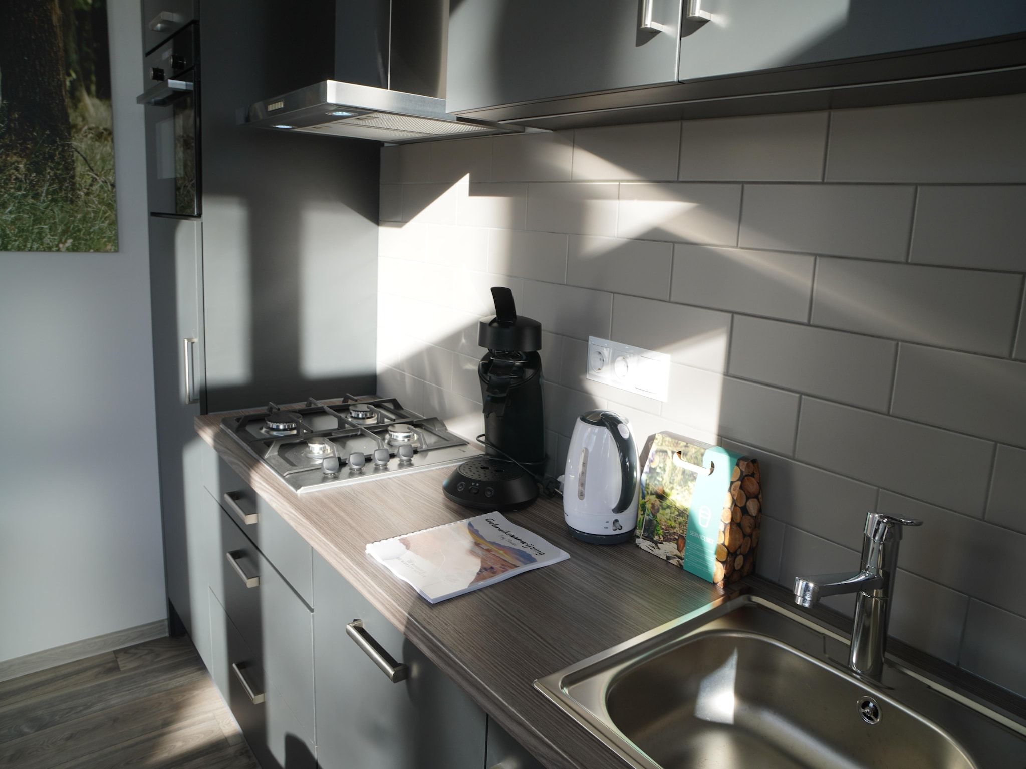 De keuken van Vakantiepark De Rimboe & De Woeste Hoogte 41 in Hoenderloo