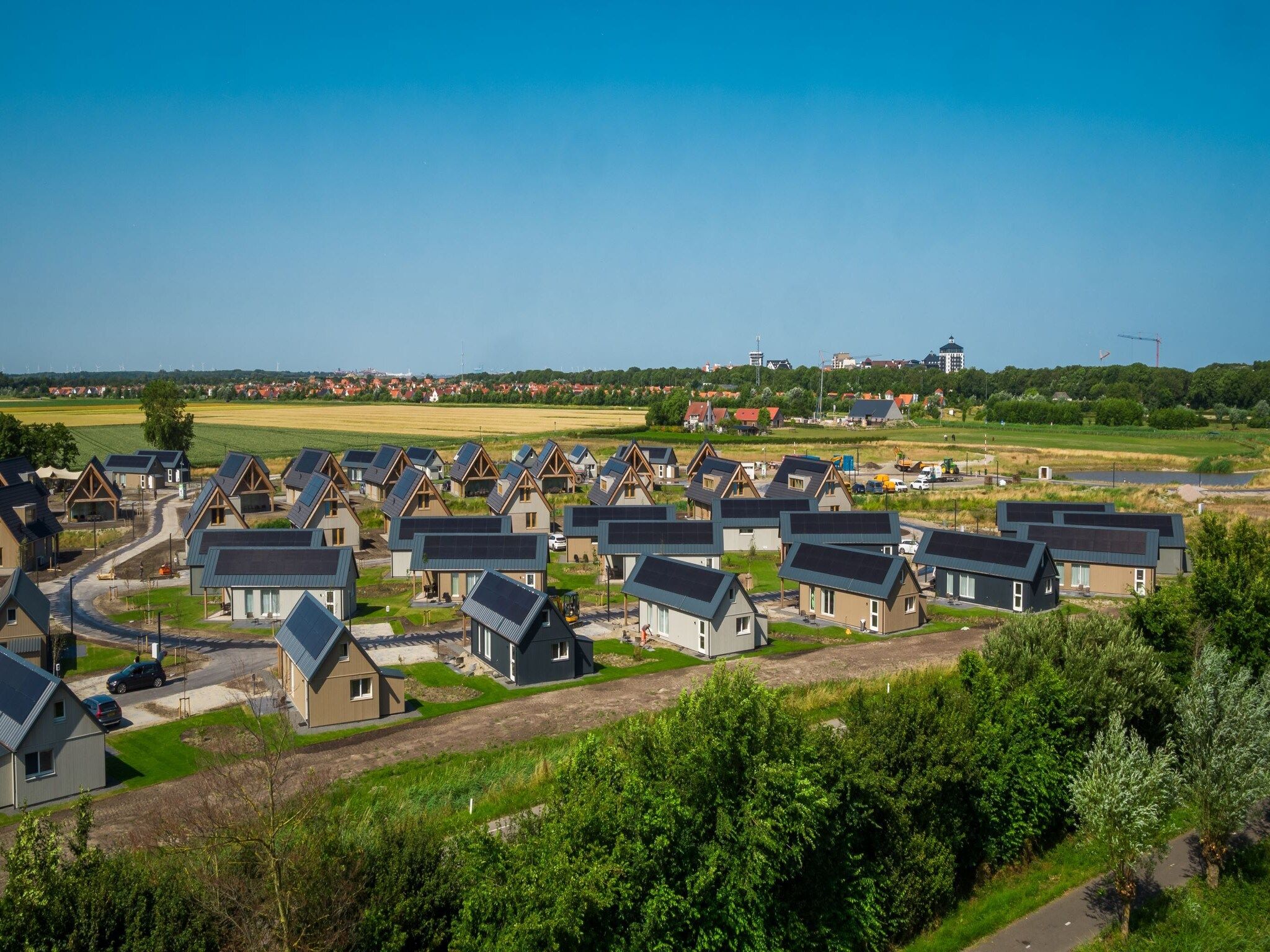 De buitenkant van Duinvilla 8 in Cadzand