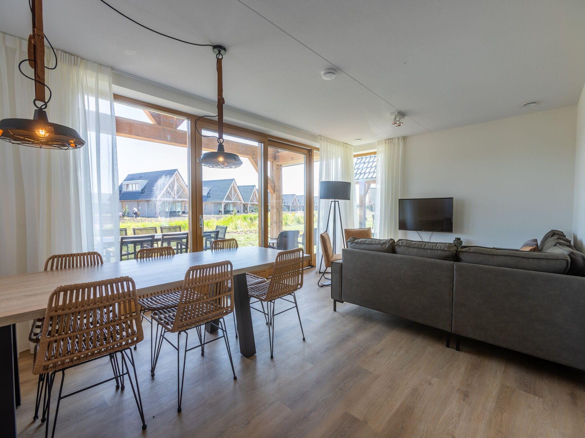 De woonkamer van Resort Cadzand 3 in Cadzand