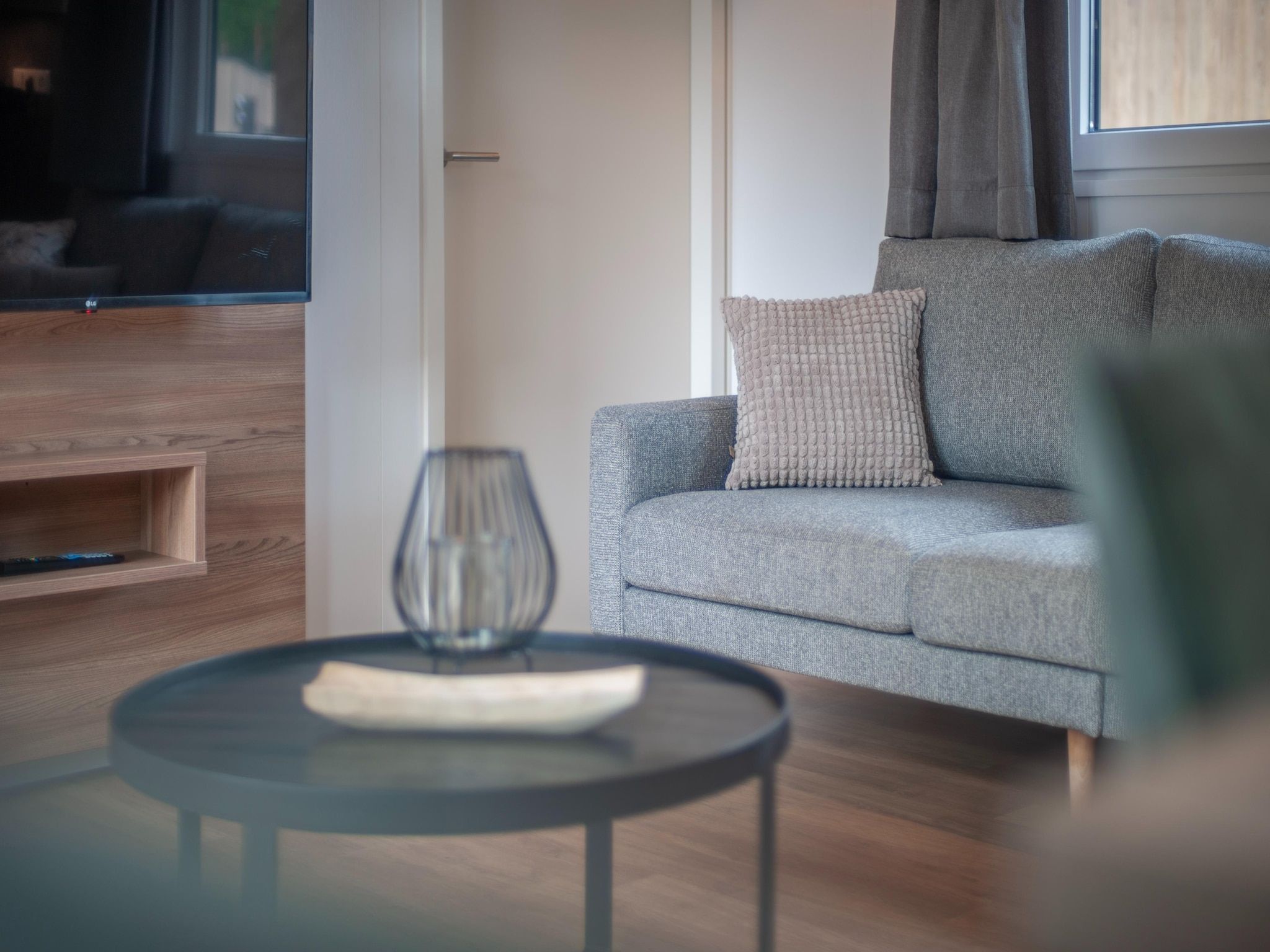 De woonkamer van Bospark 't Wolfsven 20 in Mierlo