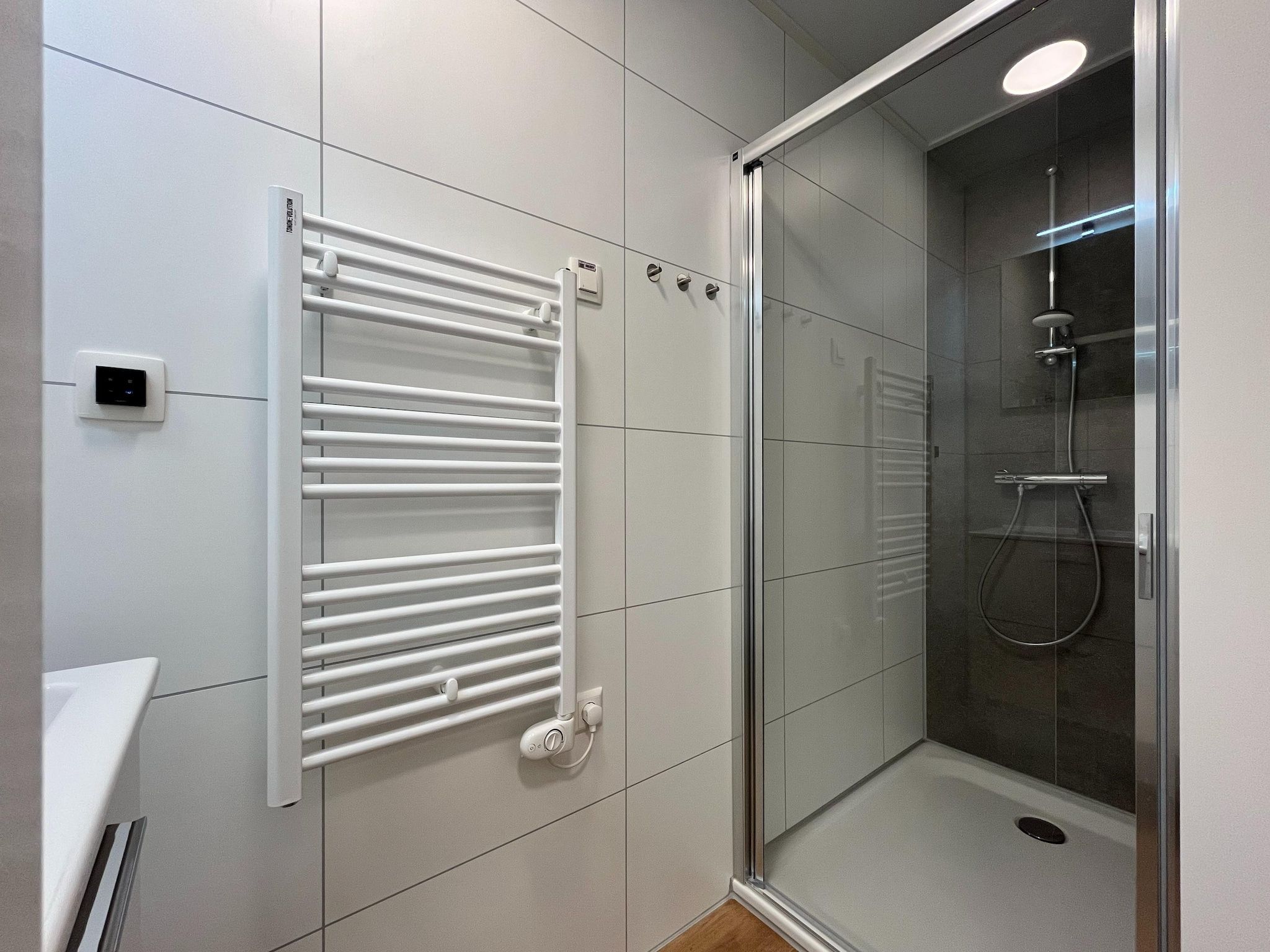 De badkamer van Bospark 't Wolfsven 20 in Mierlo