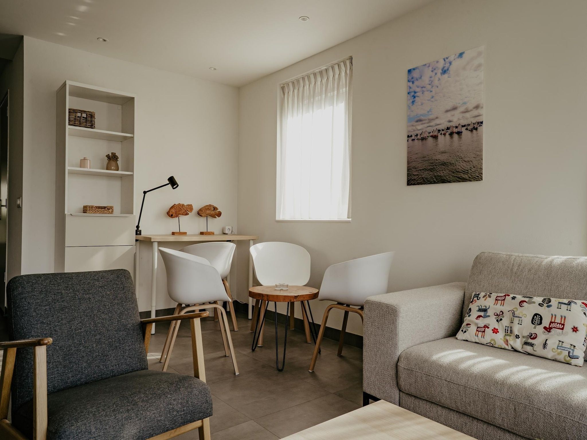 De woonkamer van Waterpark de Meerparel 13 in Uitgeest