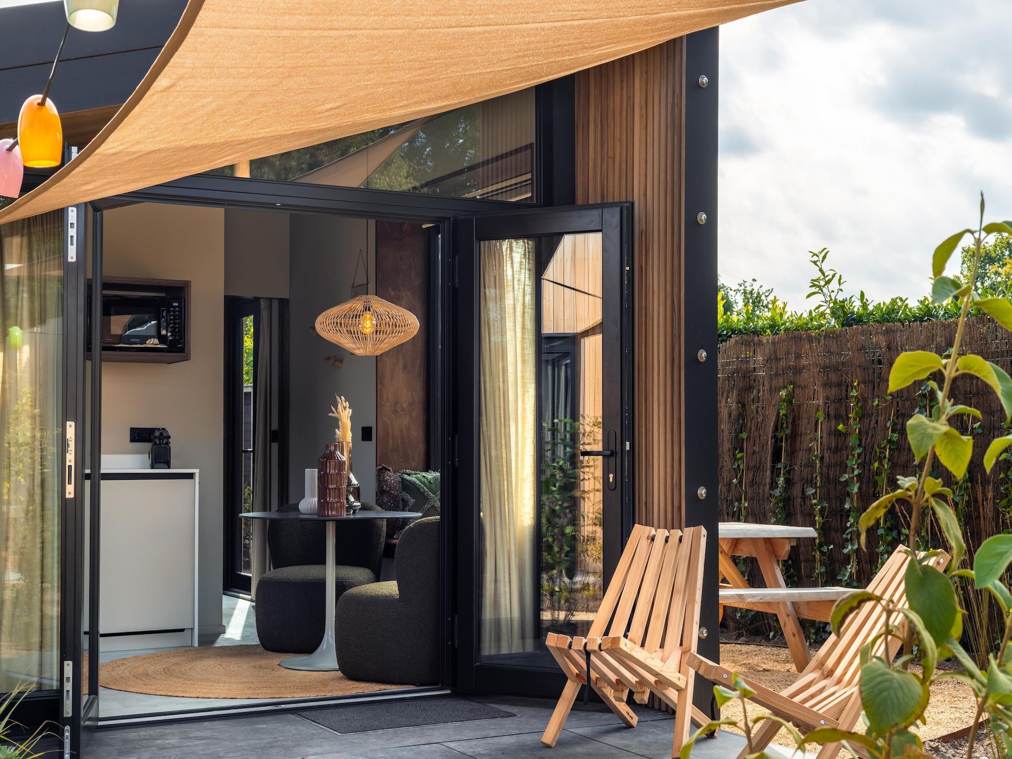 De buitenkant van Landgoed De IJsvogel 12 in Voorthuizen