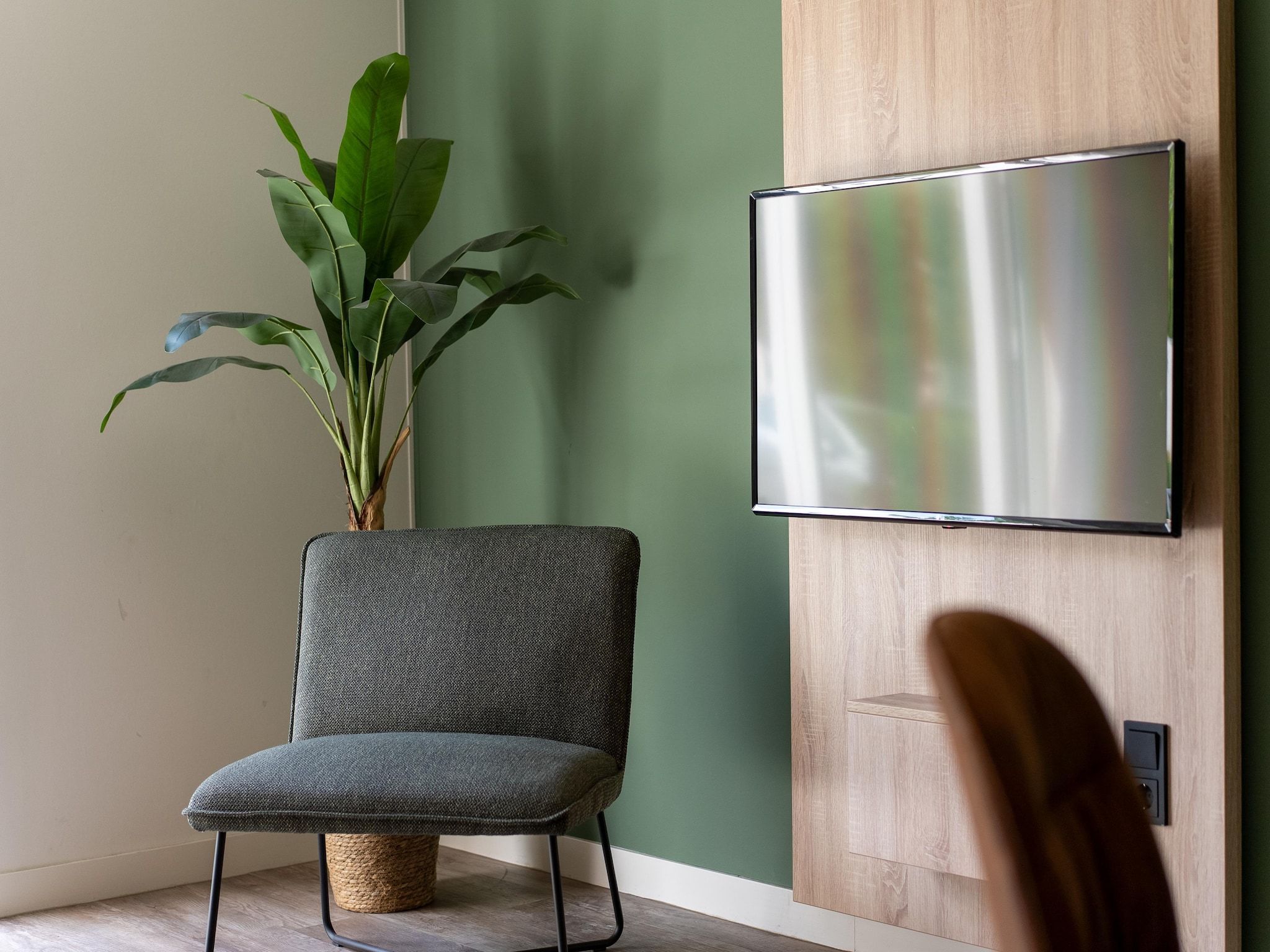 De woonkamer van Vakantiepark Hunzedal 19 in Borger