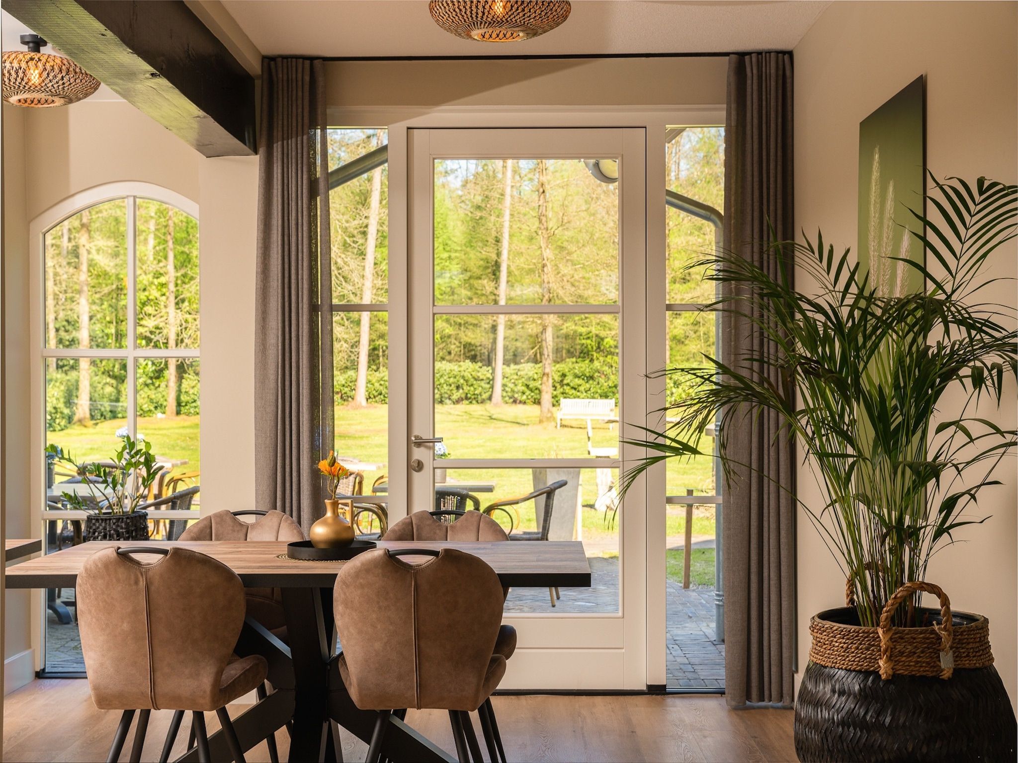 Het uitzicht vanaf Het Landhuis in Losser